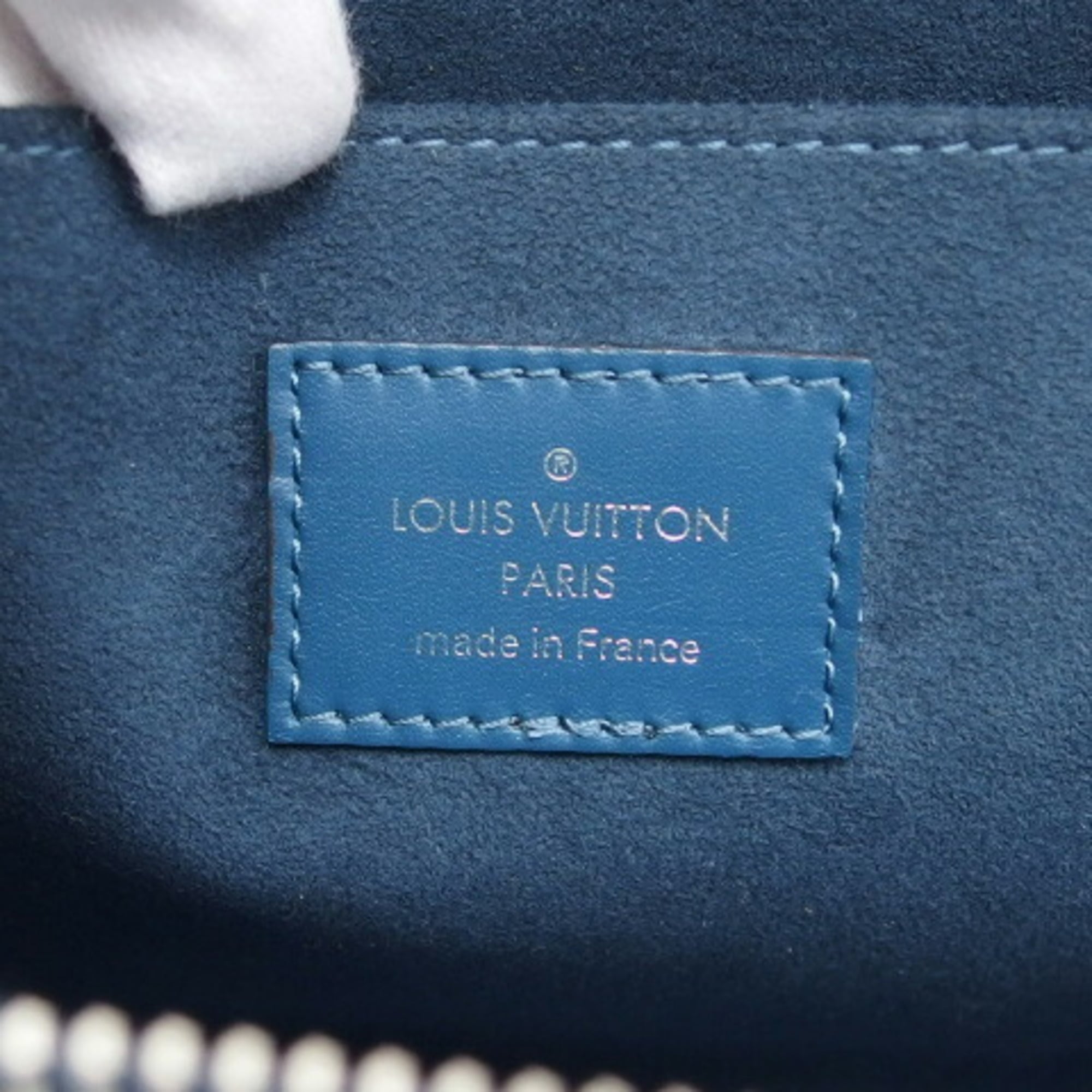 Louis Vuitton Epi Bleu Celeste Epi Leather Clutch Bag Pochette (Pre-Owned)