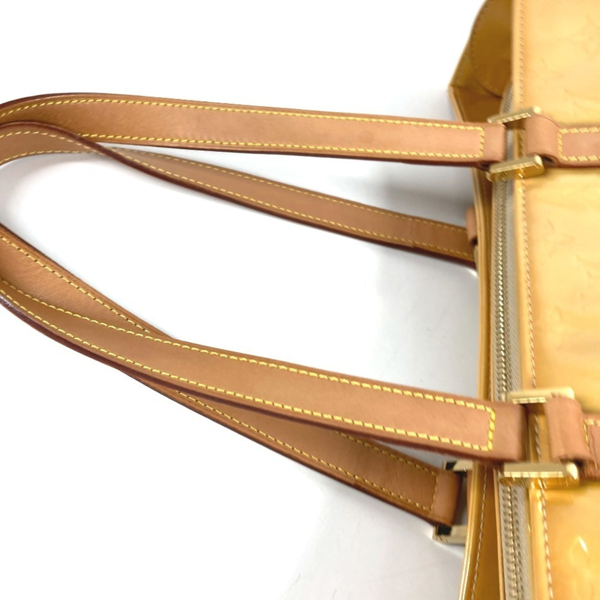 Louis Vuitton Beige Galle Monogram Vernis Shoulder Bag Tote Bag (Pre-Owned)