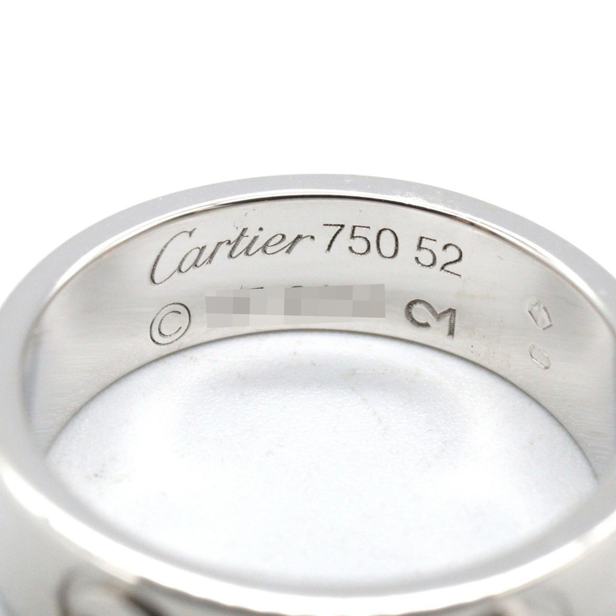 Cartier White Gold White Gold (18K) Band Ring (Pre-Owned)