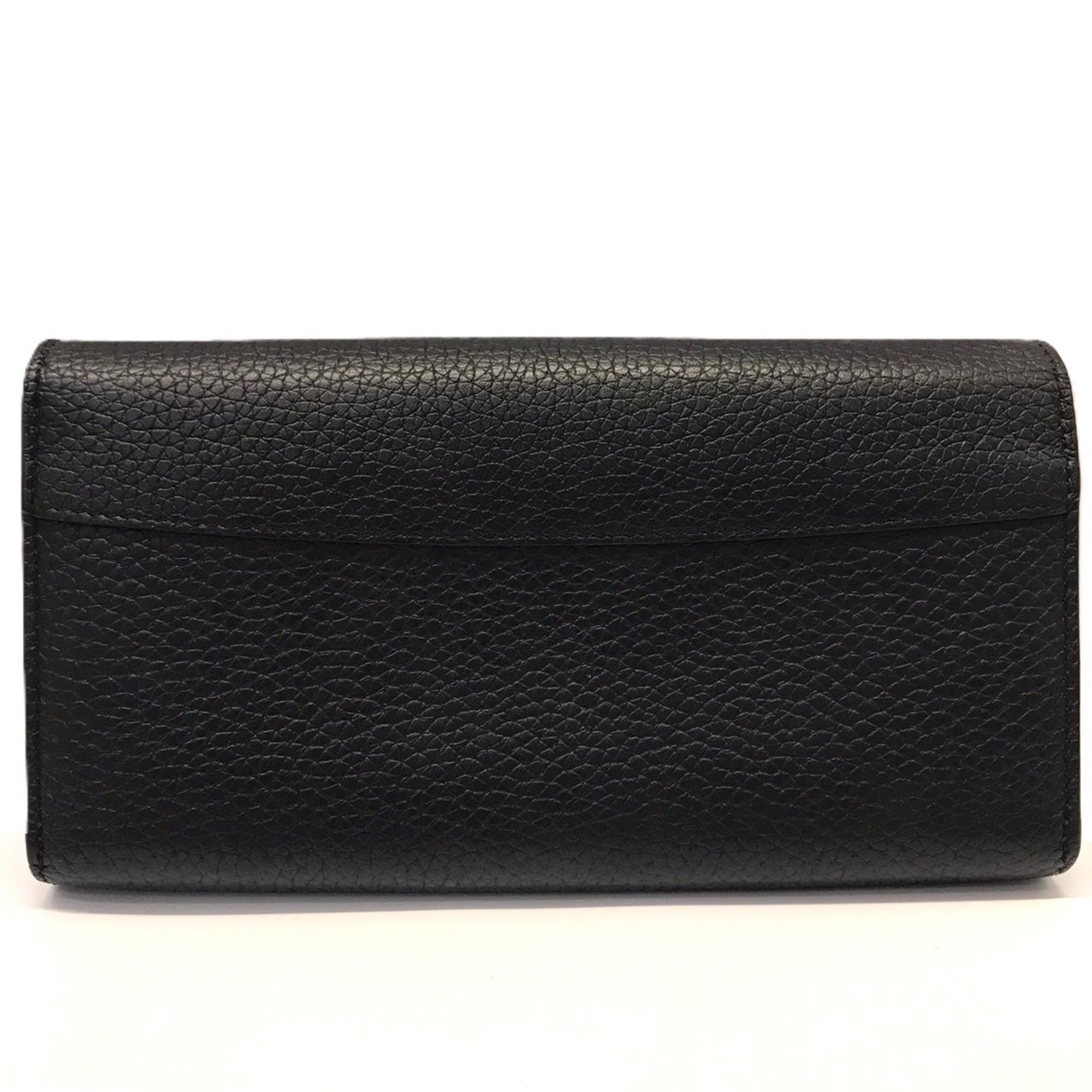 Louis Vuitton Black Leather Coin Purse/Coin Case (Pre-Owned)