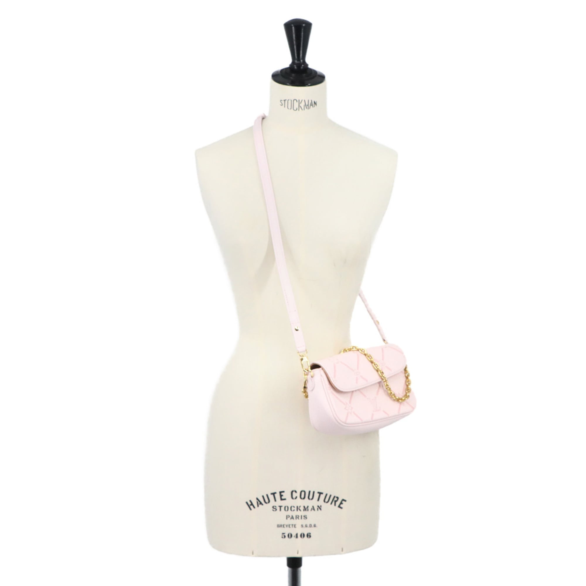 Louis Vuitton Pink Monogram Empreinte Leather Shoulder Bag (Pre-Owned)