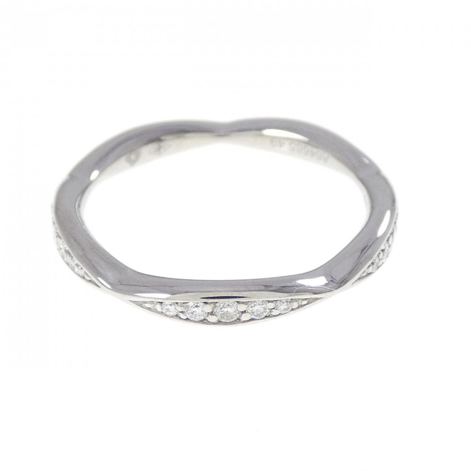 Chanel Platinum 950 Band Ring (Pre-Owned)