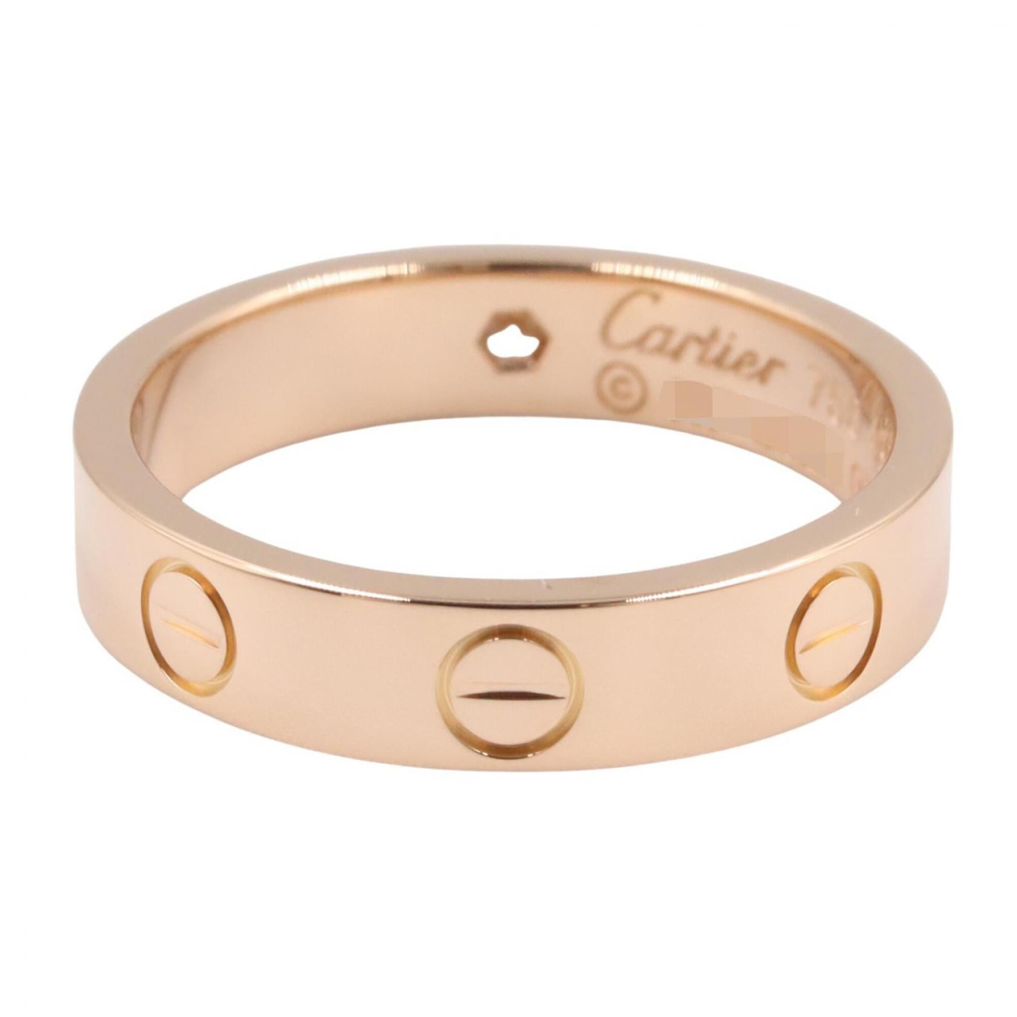 Cartier Gold Clear Pink Gold (18K) Band Ring (Pre-Owned)