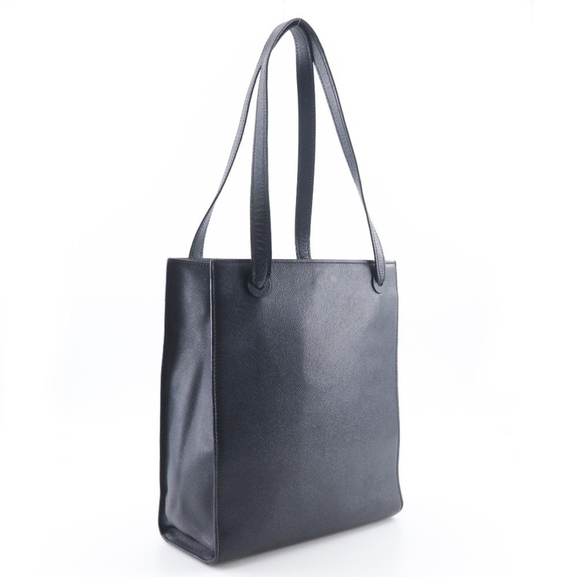 Chanel Black Grained Calfskin Tote Bag (Pre-Owned)