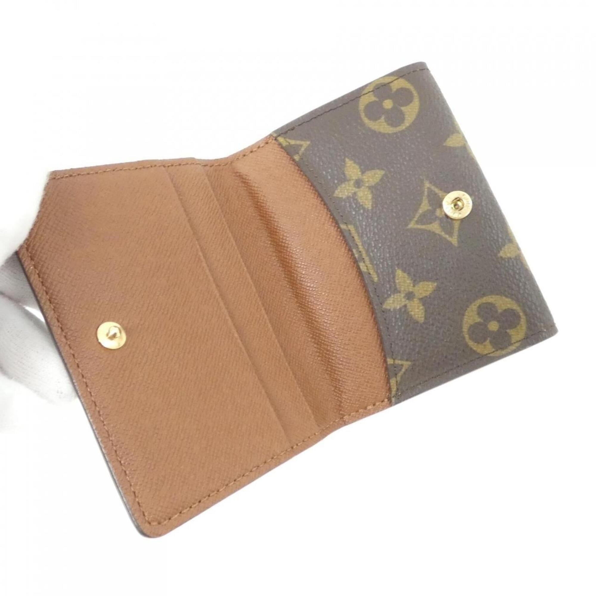 Louis Vuitton Marron Coated Canvas Coin Purse/Coin Case (Pre-Owned)