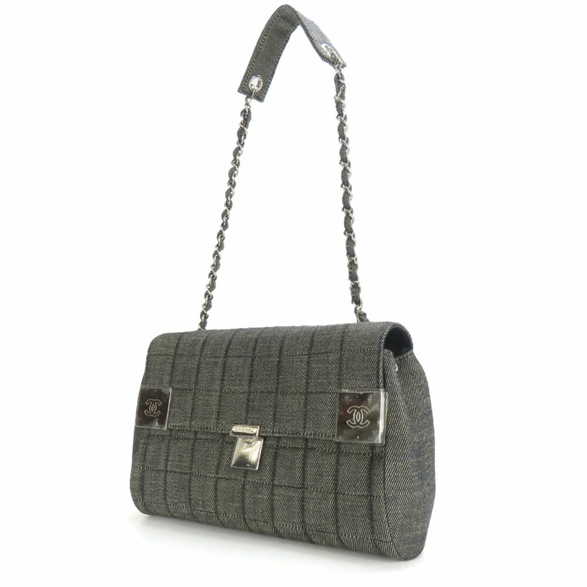 Chanel Navy Denim Shoulder Bag (Pre-Owned)