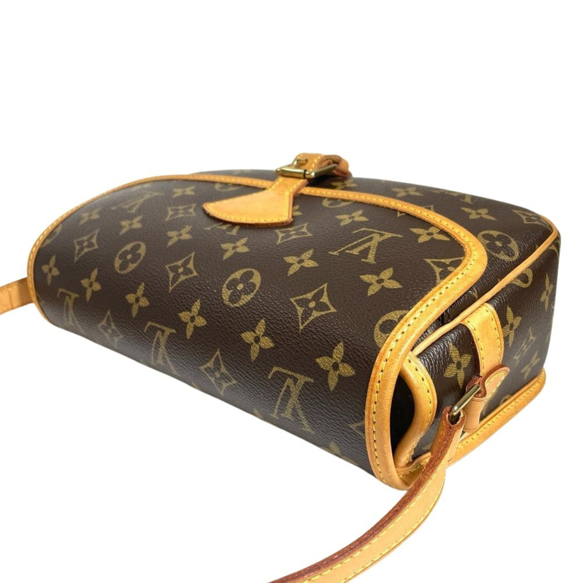 Louis Vuitton Brown Monogram Canvas Shoulder Bag (Pre-Owned)