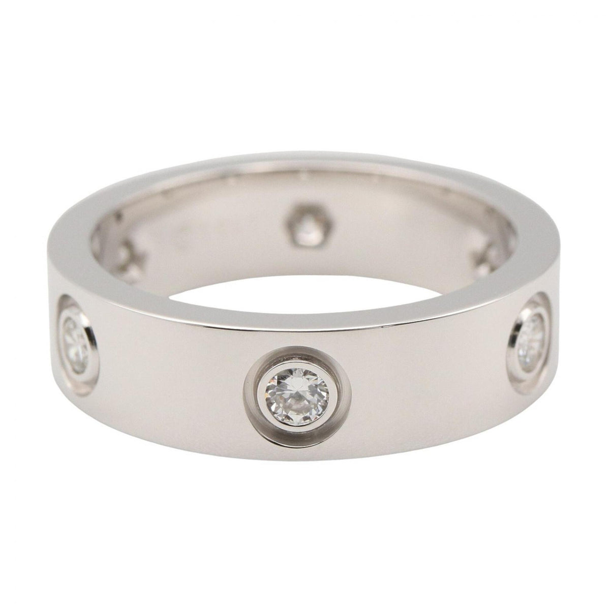 Cartier White Gold White Gold (18K) Band Ring (Pre-Owned)