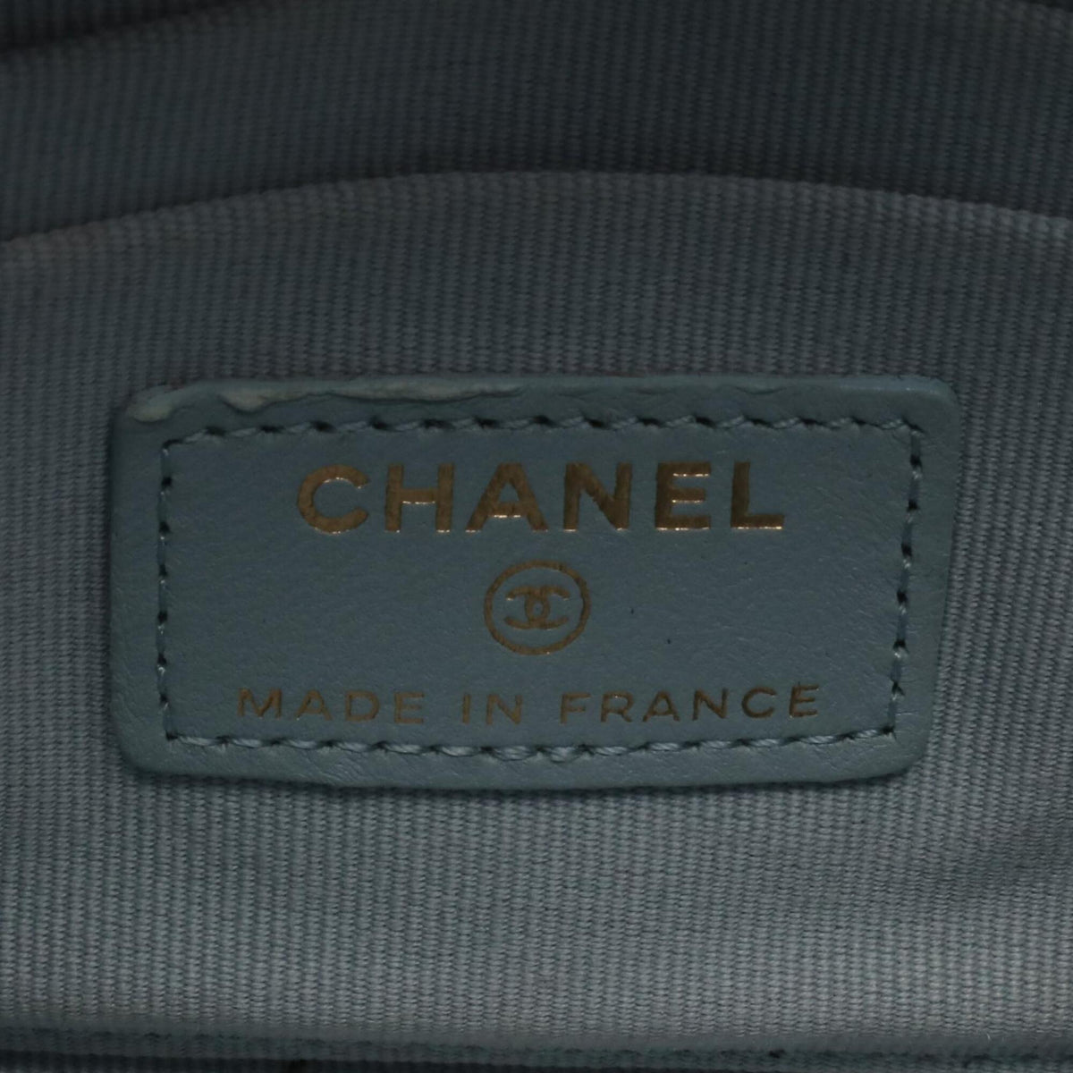 Chanel Blue Leather Handbag Shoulder Bag (Pre-Owned)