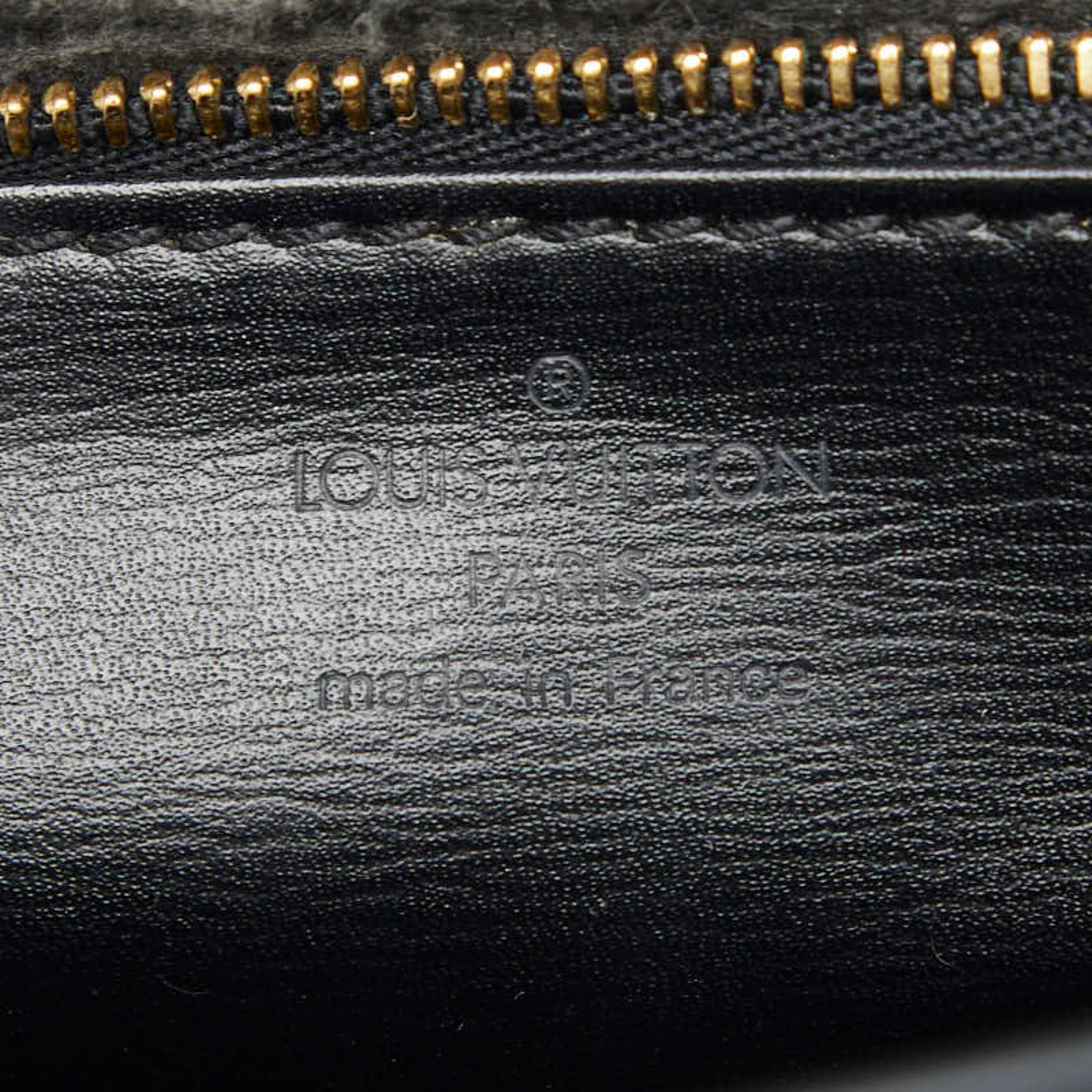 Louis Vuitton Black Pvc Leather Handbag (Pre-Owned)