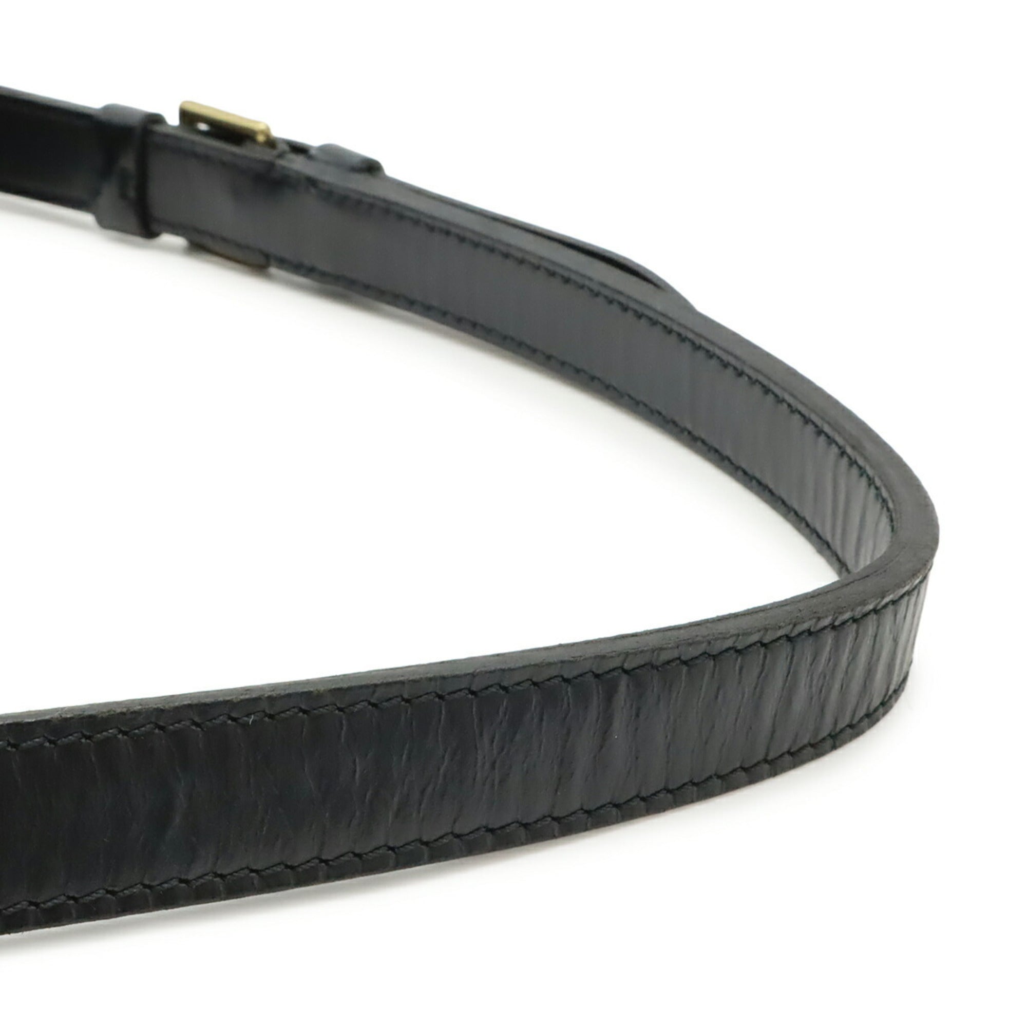 Louis Vuitton Black Noir Epi Leather Shoulder Bag (Pre-Owned)