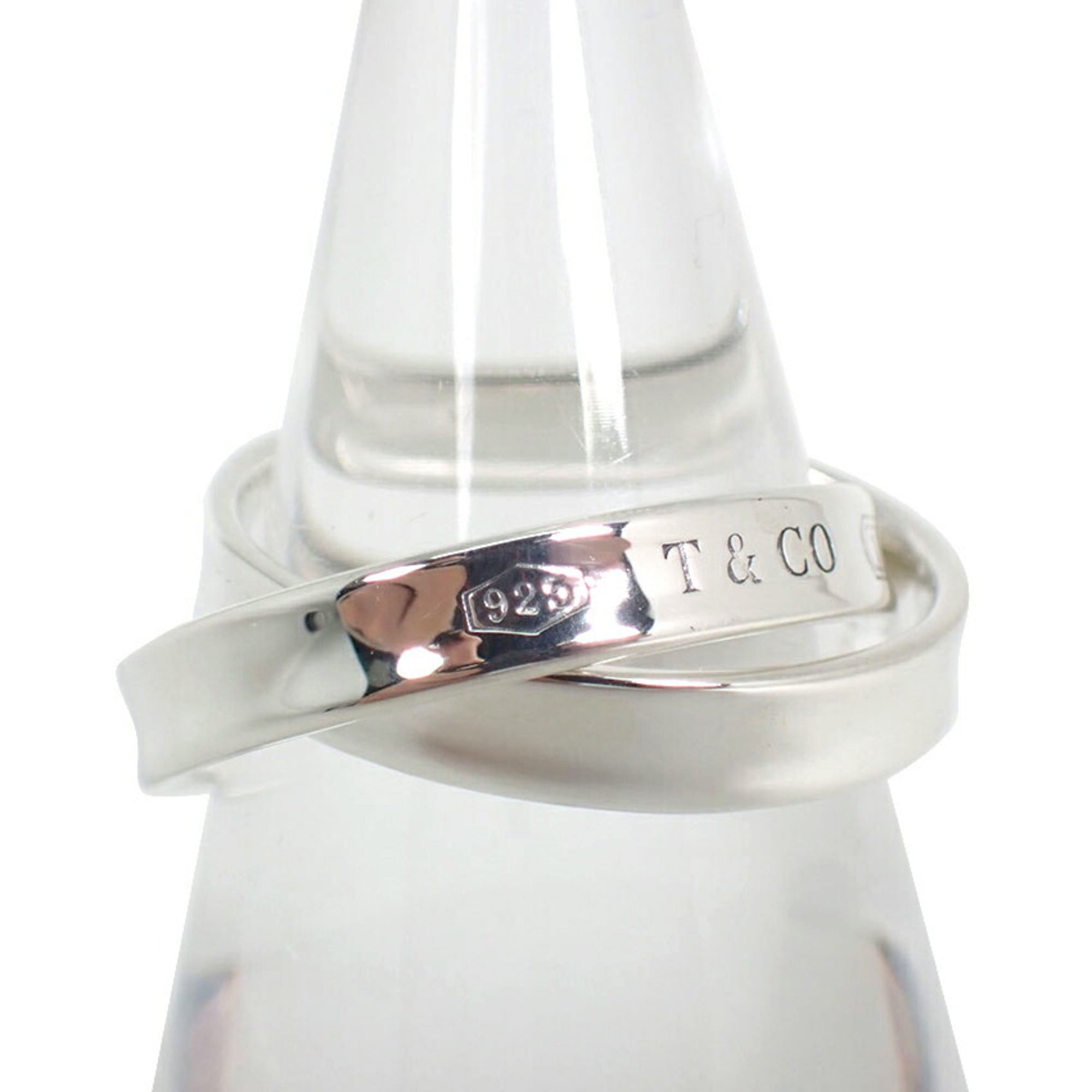 Tiffany Silver Sterling Silver 925 Band Ring (Pre-Owned)