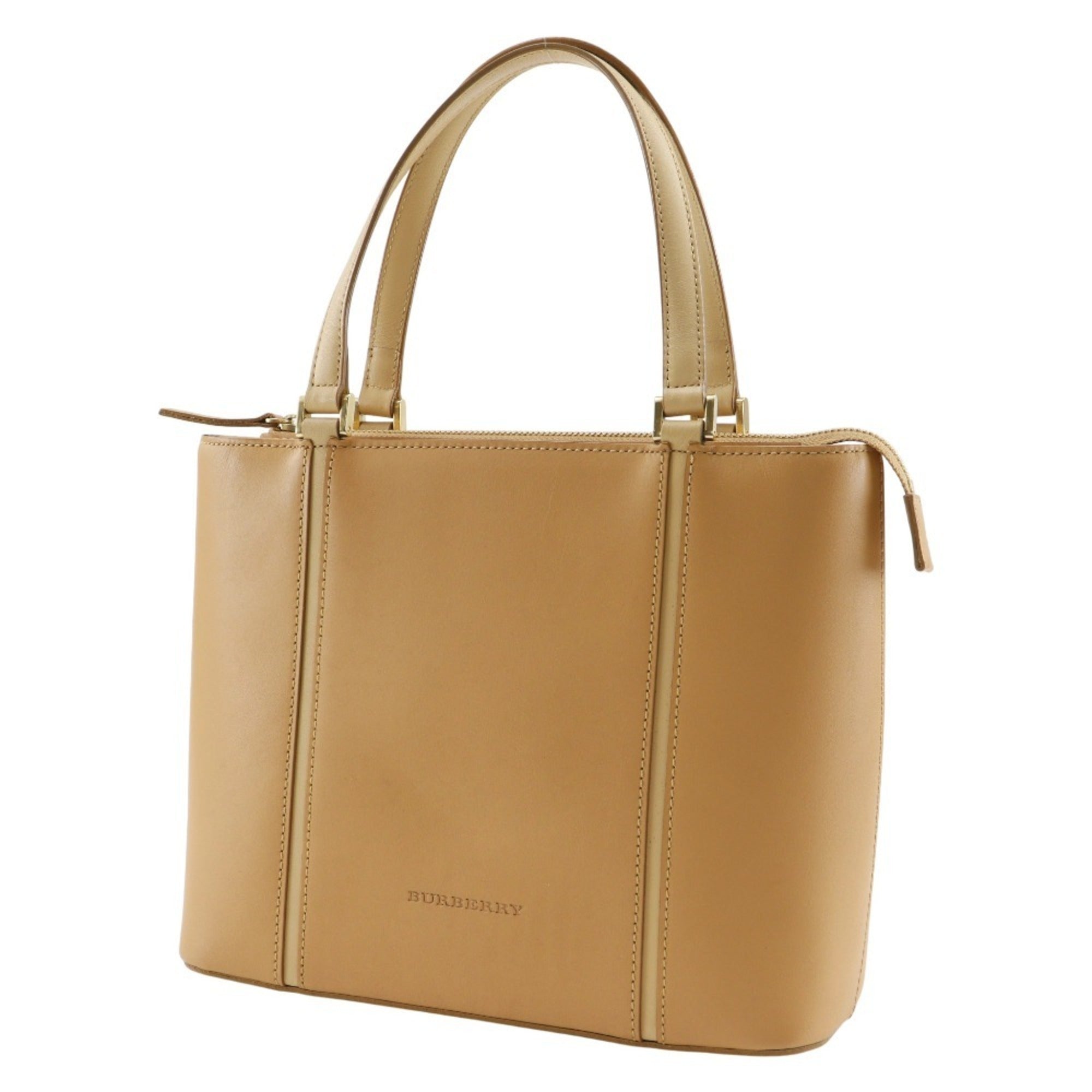 Burberry Beige Leather Handbag (Pre-Owned)