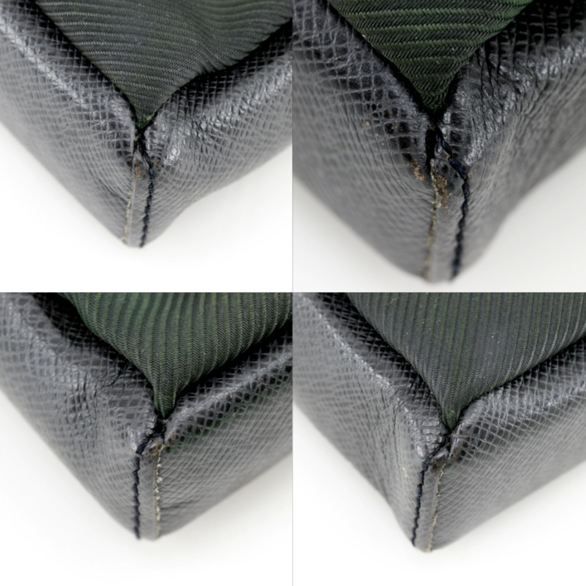 Louis Vuitton Ardoise Black Episea Taiga Leather Shoulder Bag (Pre-Owned)