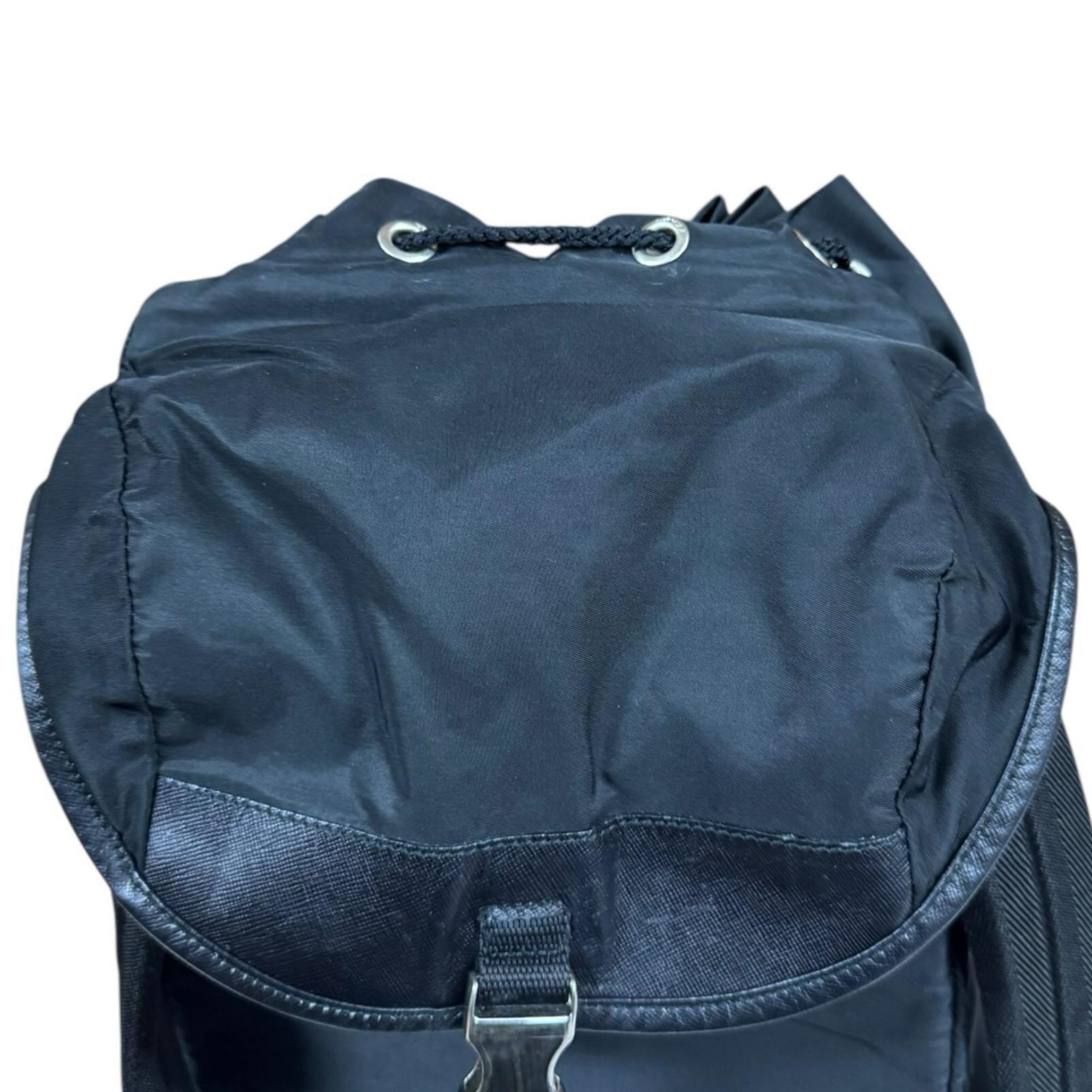 Prada Black Nero Nylon Backpack (Pre-Owned)