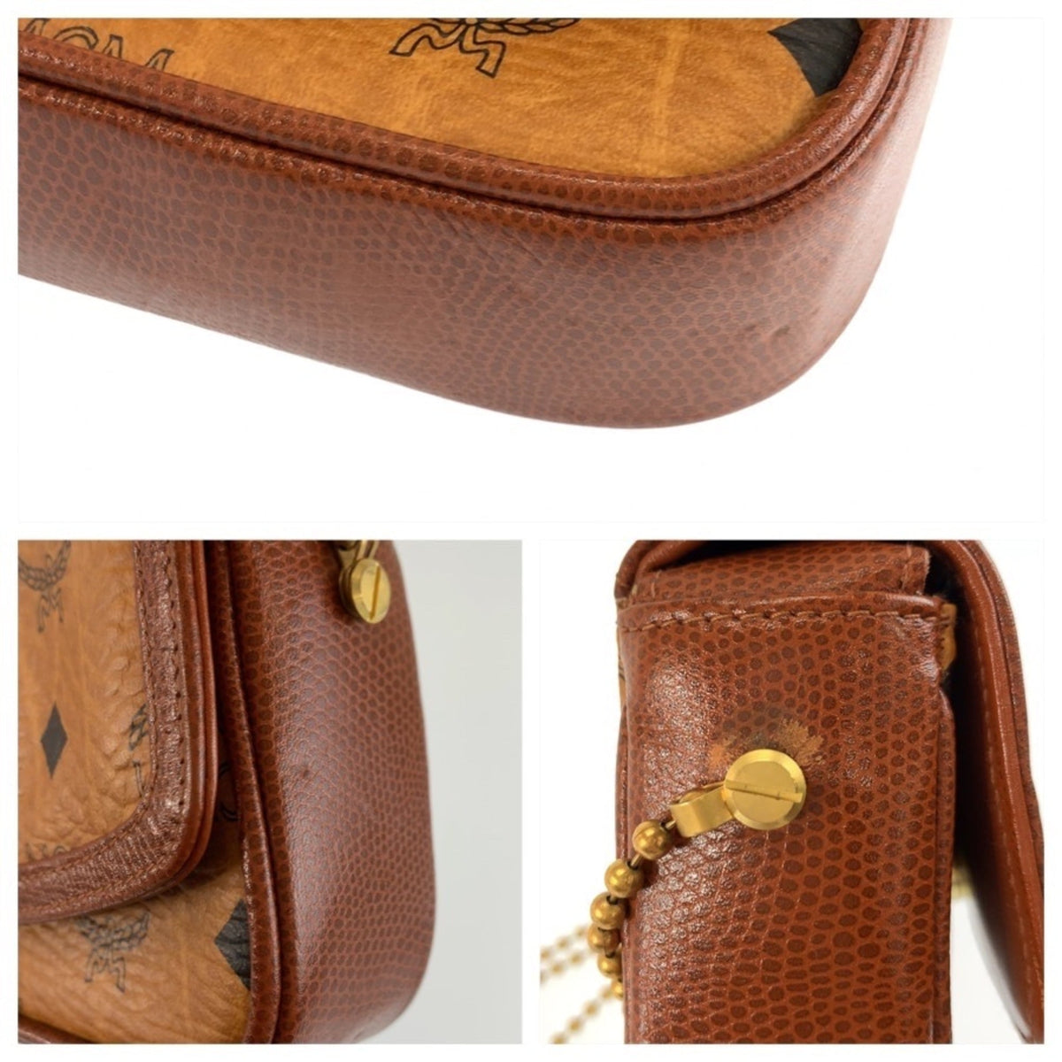 Mcm Brown Pvc Pochette Shoulder Bag (Pre-Owned)