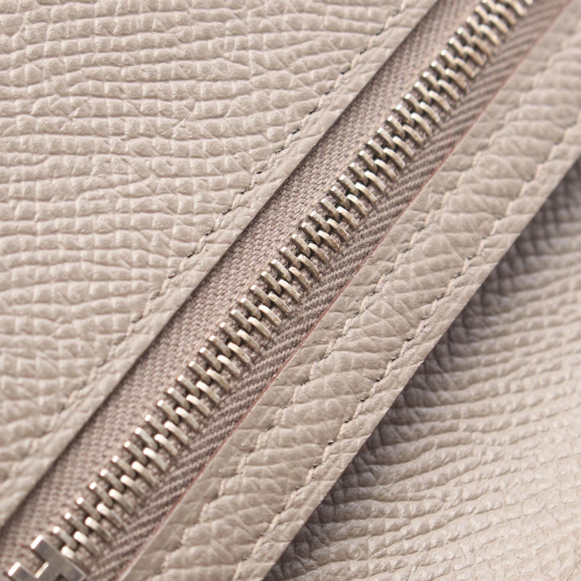 Hermes Beige Etain Leather Wallet (Bi-Fold) (Pre-Owned)