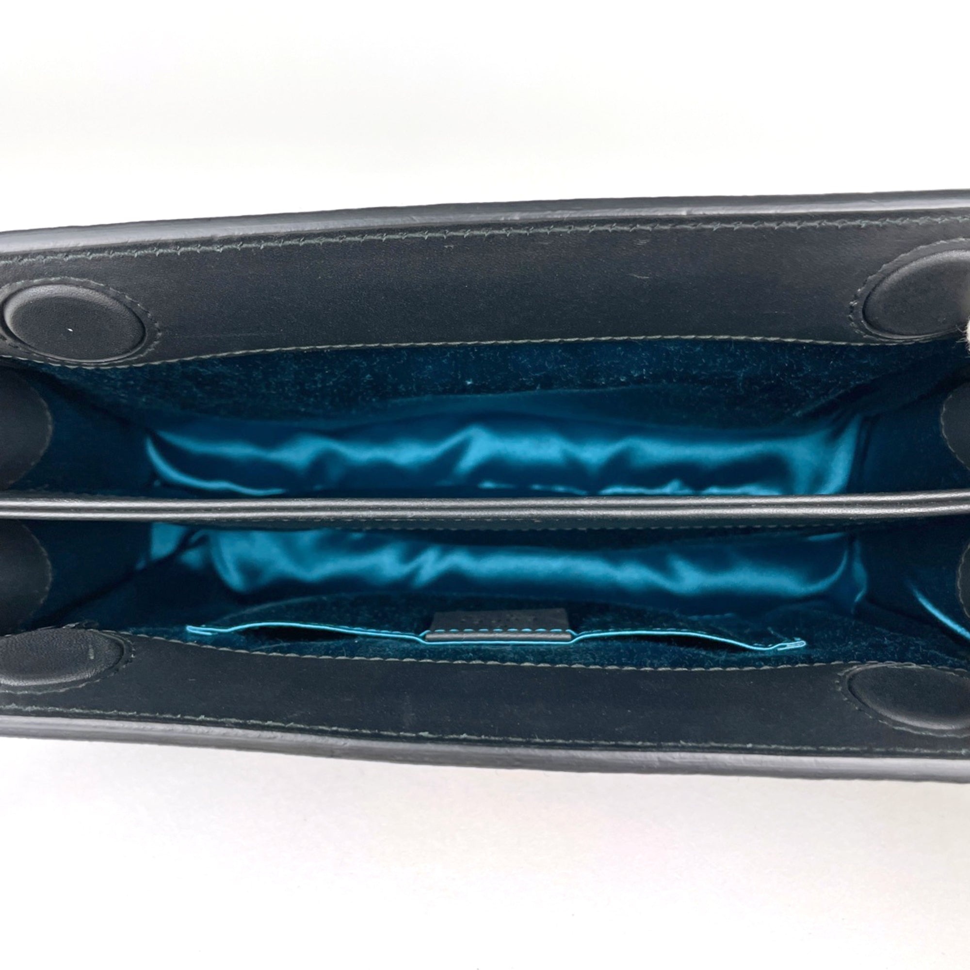 Gucci Navy Suede Shoulder Bag (Pre-Owned)
