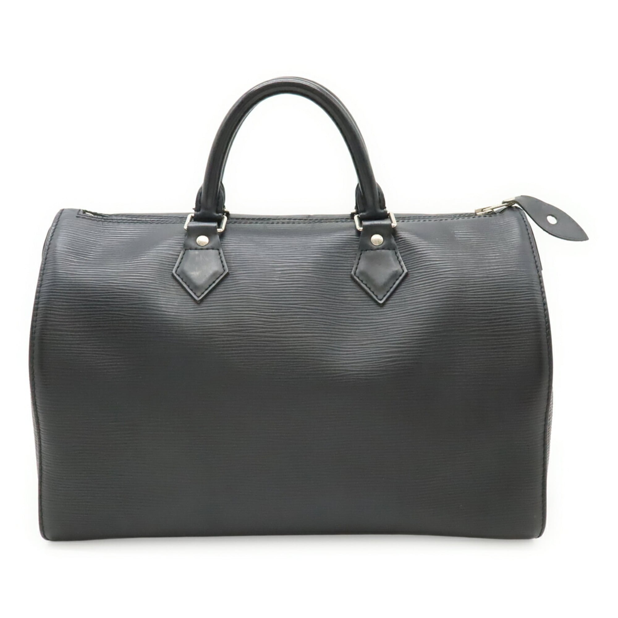 Louis Vuitton Noir Epi Leather Boston Bag Handbag (Pre-Owned)