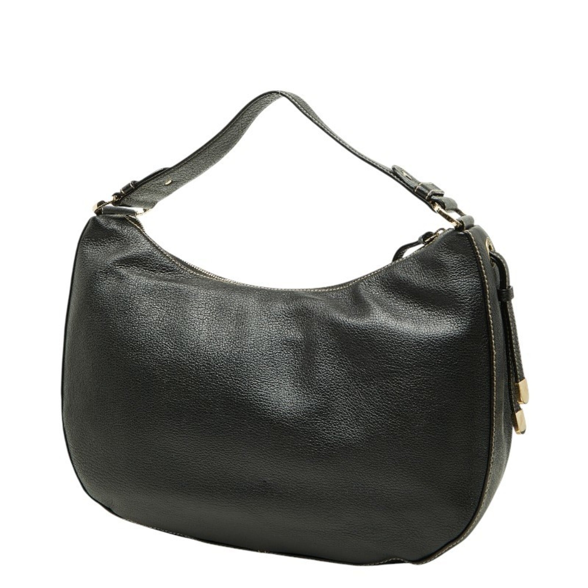 Bvlgari Black Leather Shoulder Bag (Pre-Owned)