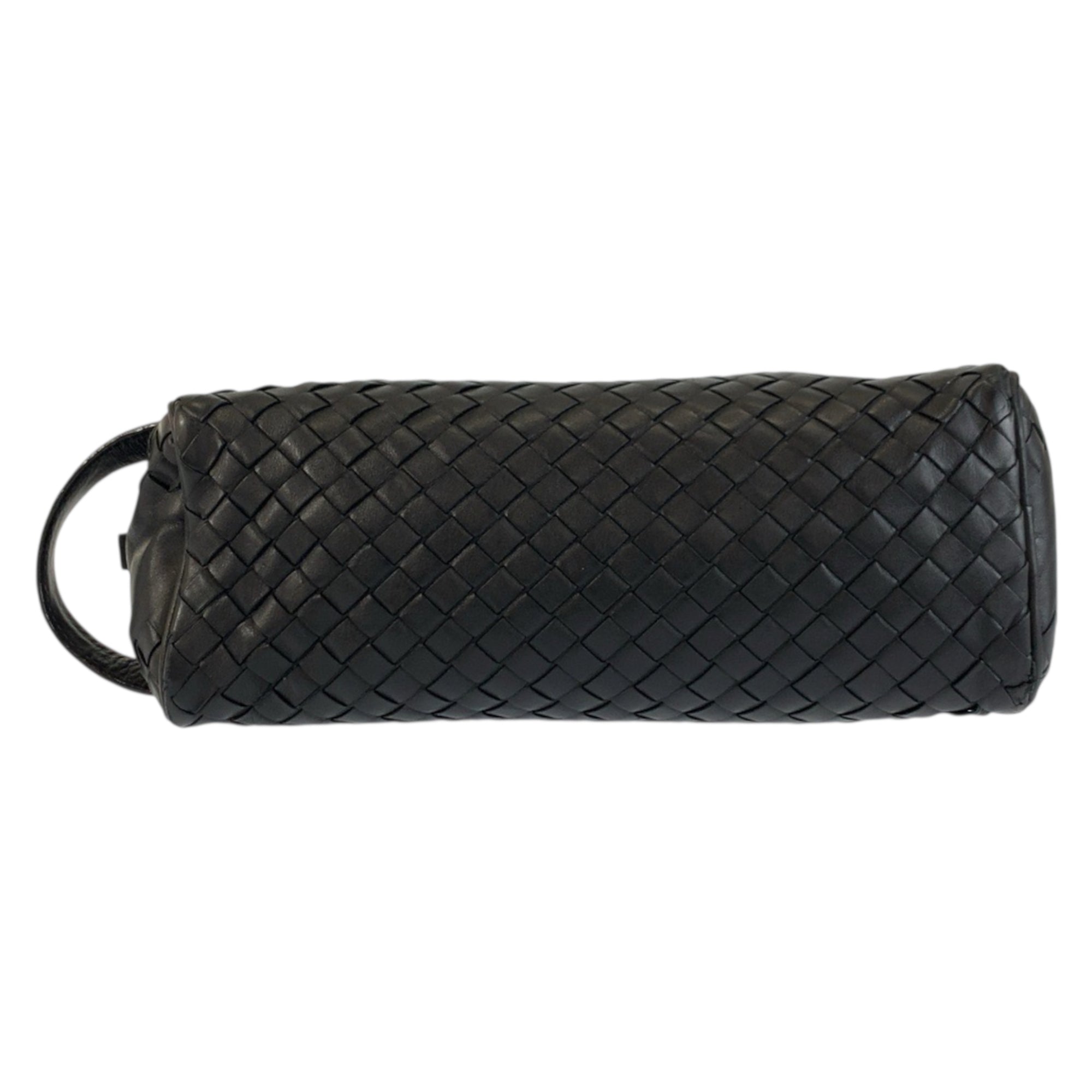 Bottega Veneta Black Intrecciato Clutch Bag (Pre-Owned)