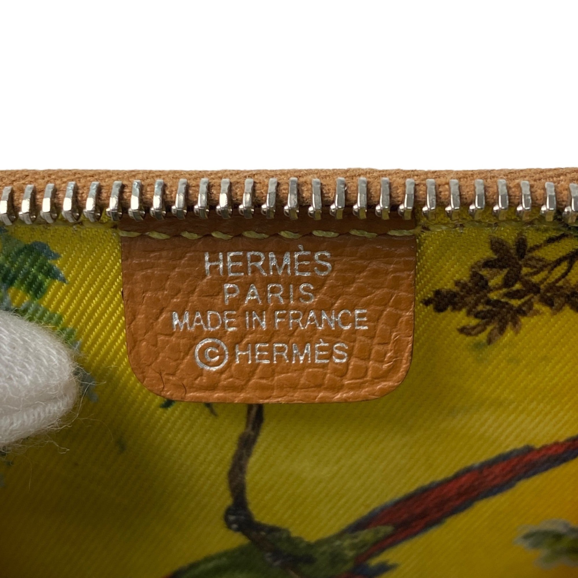 Hermes Gold Epsom Leather Coin Purse/Coin Case (Pre-Owned)