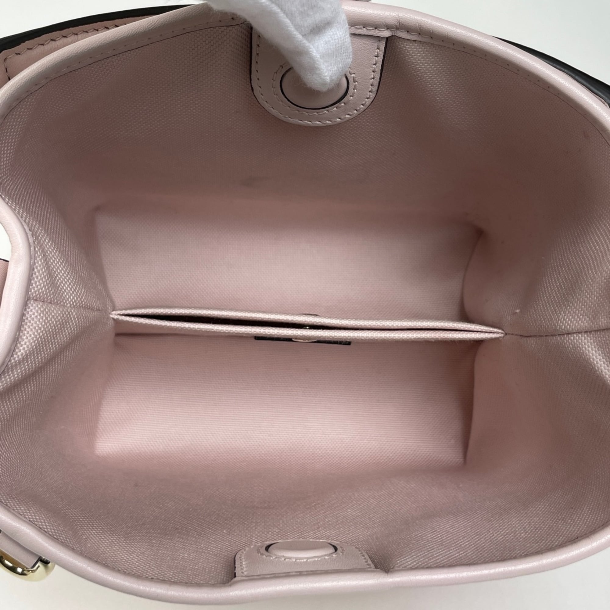 Gucci Pink Leather Handbag Shoulder Bag (Pre-Owned)