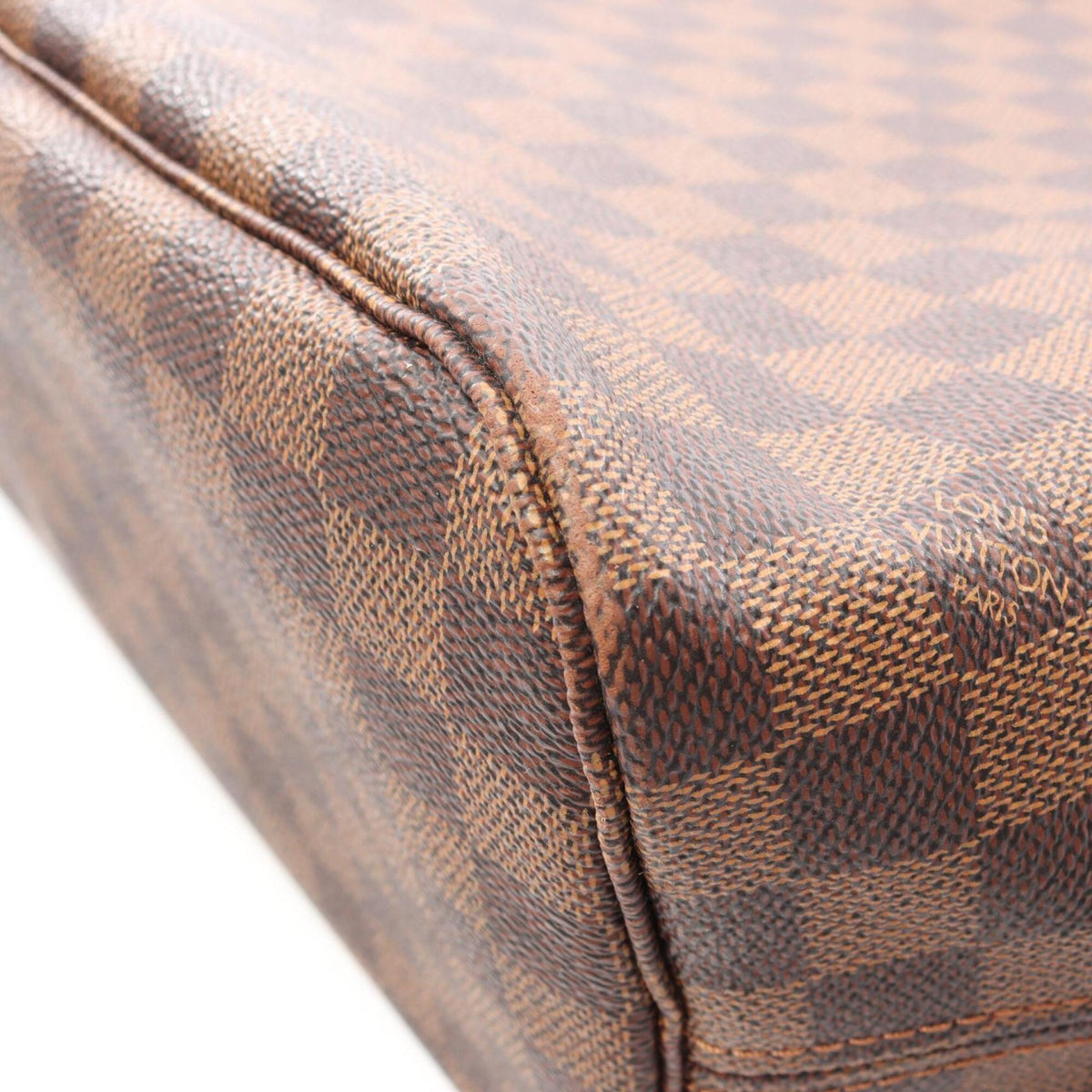 Louis Vuitton Brown Ebene Coated Canvas Pvc Damier Canvas Leather Handbag Tote Bag (Pre-Owned)