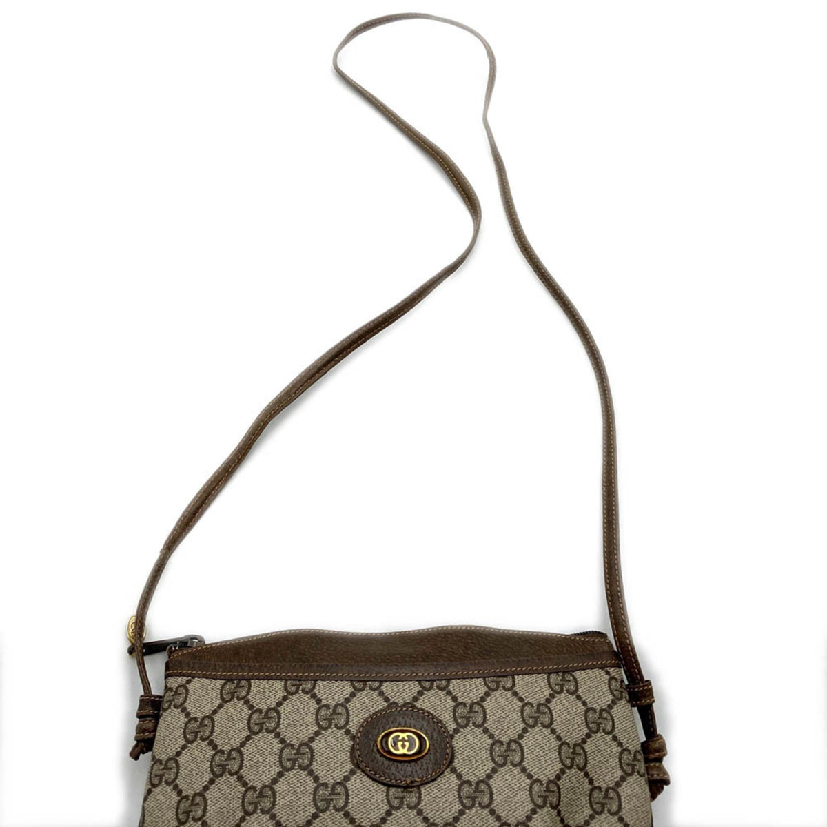Gucci Brown Gg Supreme Shoulder Bag (Pre-Owned)