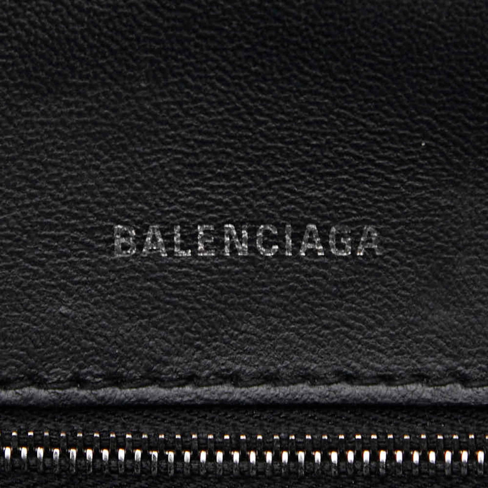 Balenciaga Black Pvc Leather Handbag Shoulder Bag (Pre-Owned)