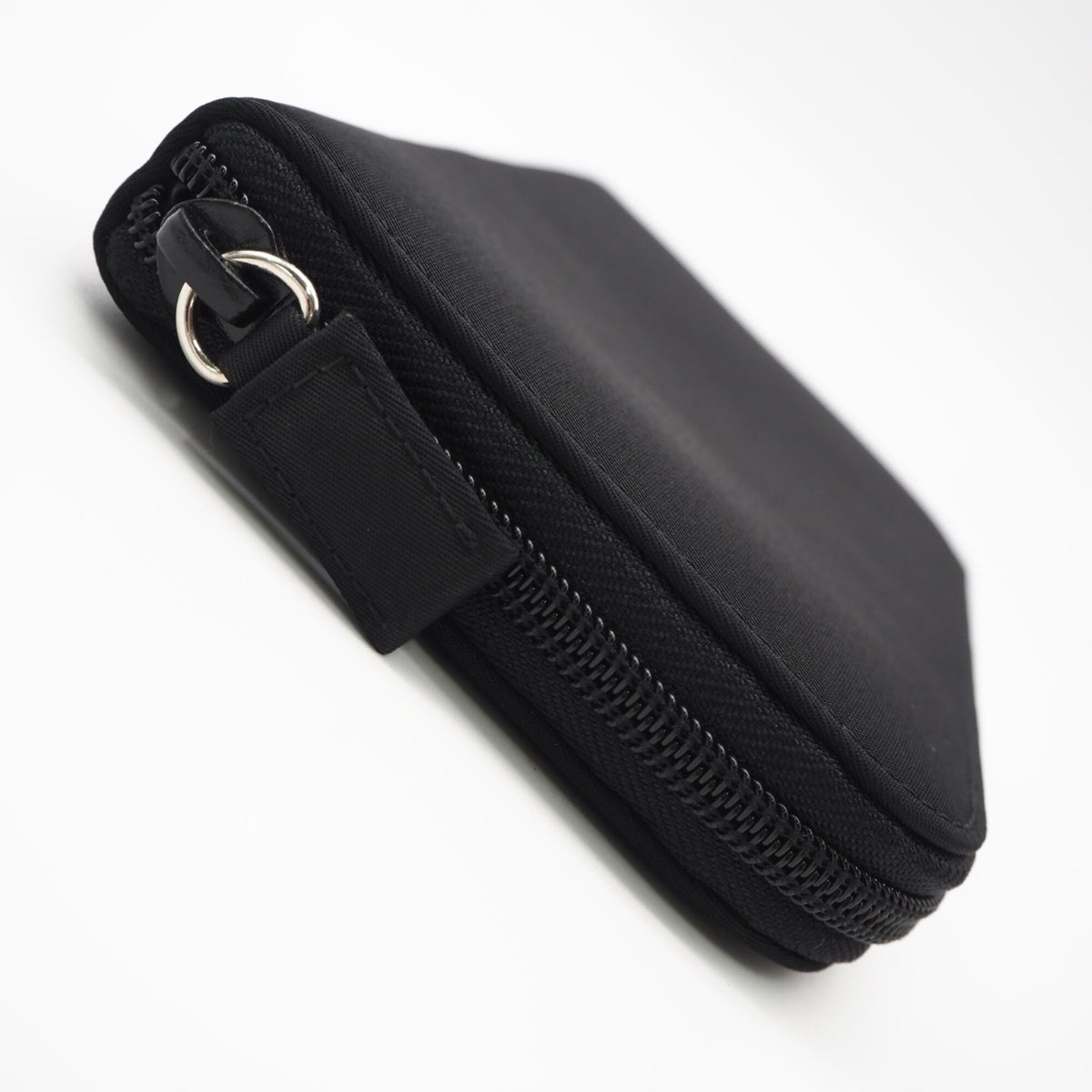 Prada Saffiano Black Nylon Saffiano Long Wallet (Bi-Fold) (Pre-Owned)