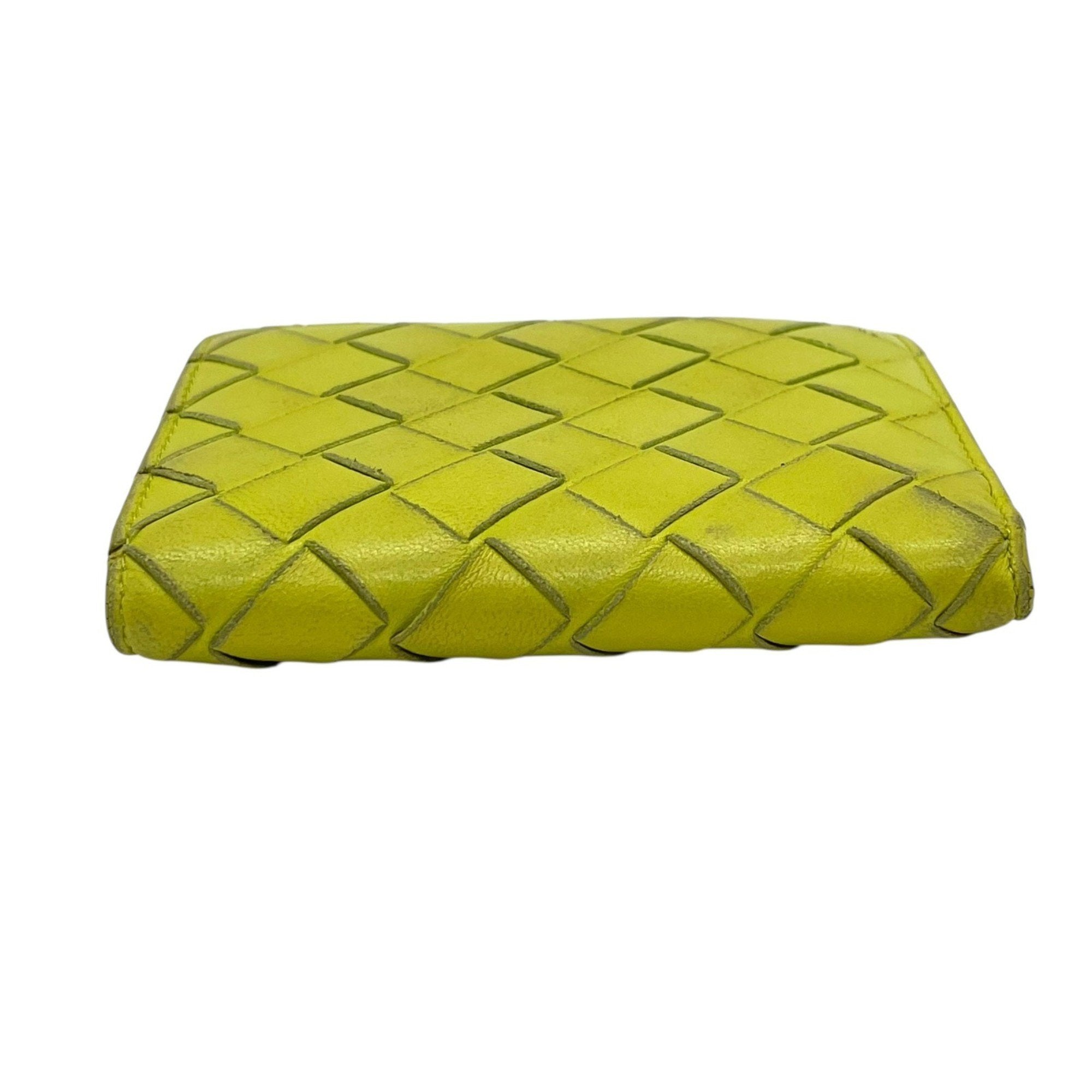 Bottega Veneta Green Intrecciato Wallet (Bi-Fold) (Pre-Owned)