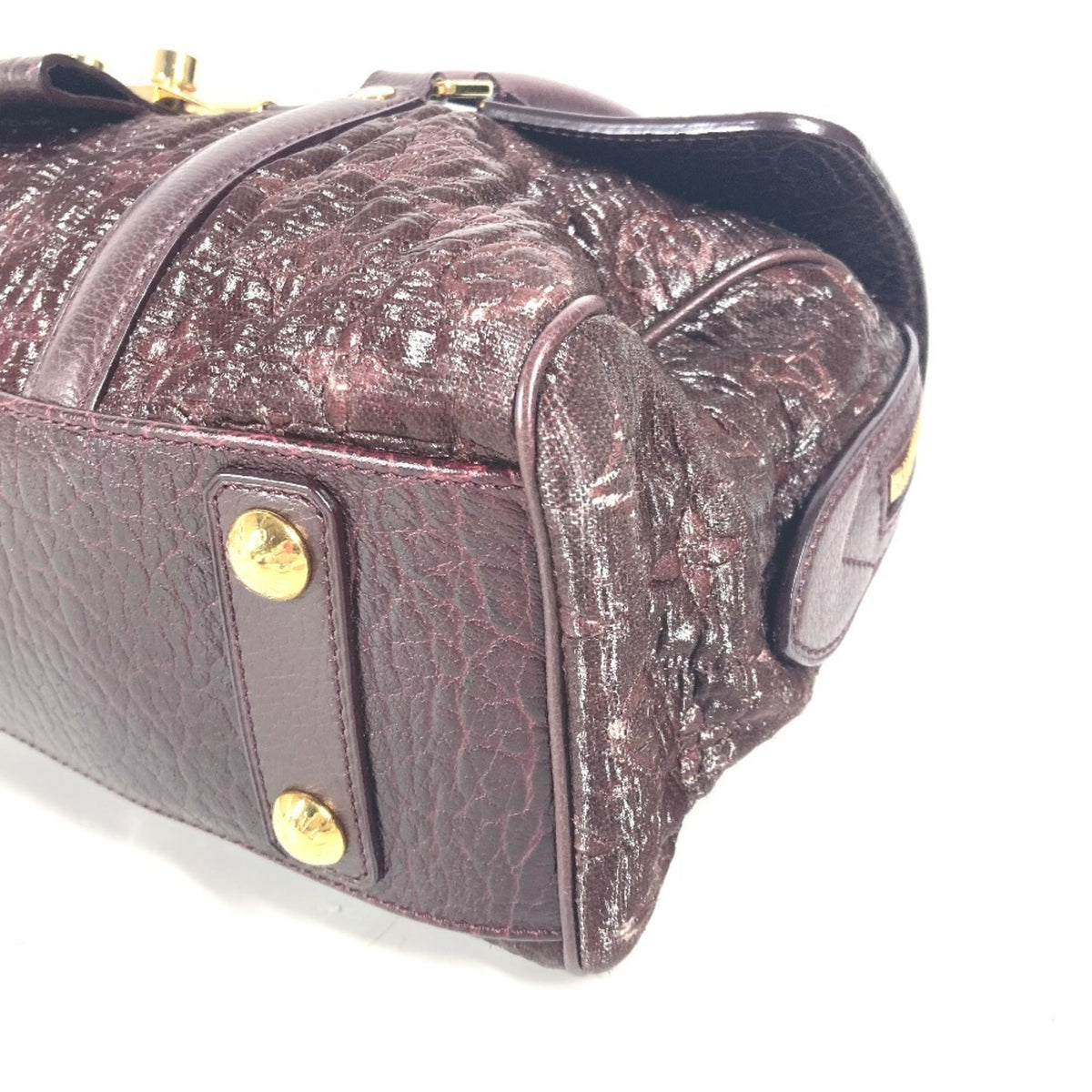 Louis Vuitton Purple Coated Canvas Leather Handbag Tote Bag (Pre-Owned)