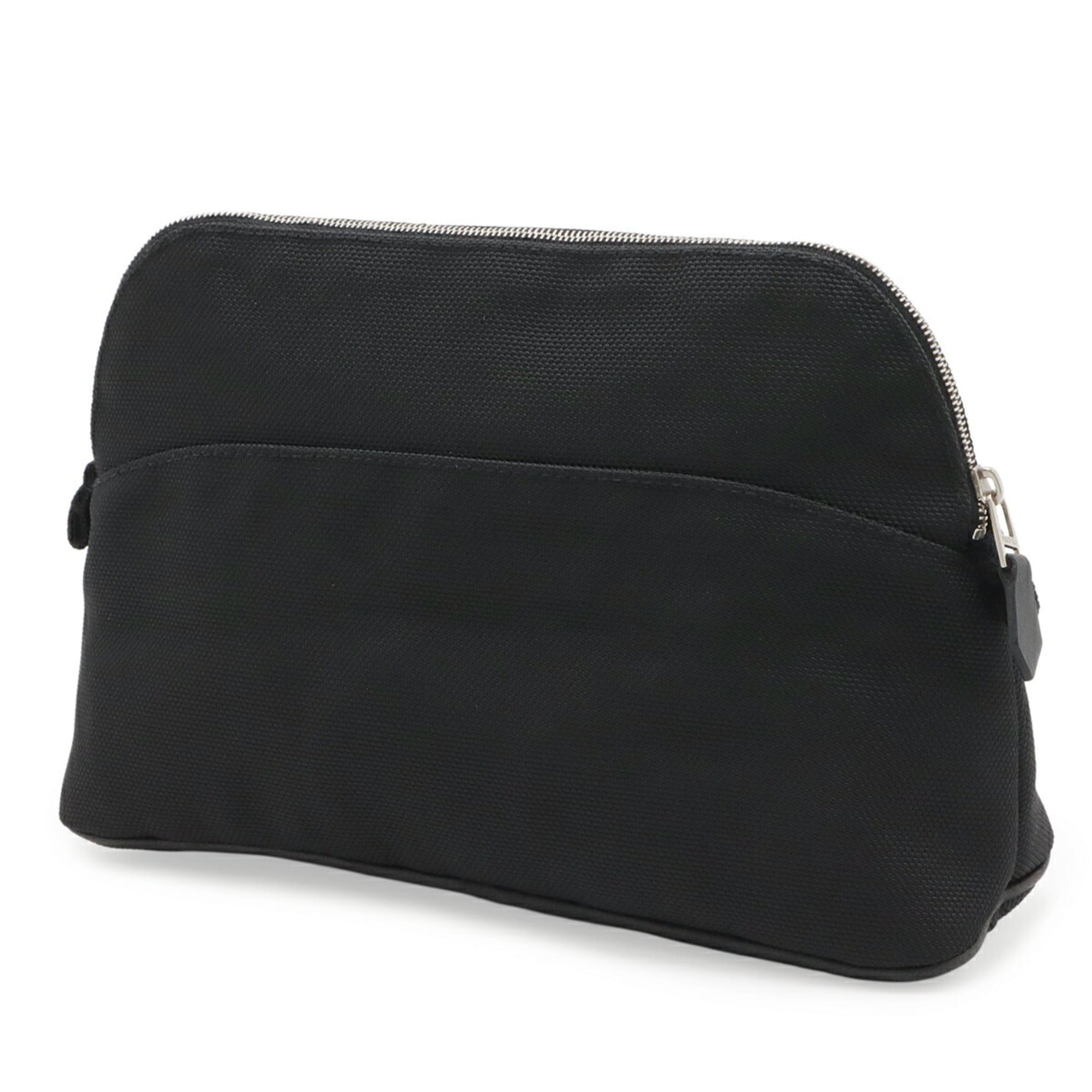 Hermes Sellier Black Nylon Canvas Pouch (Pre-Owned)