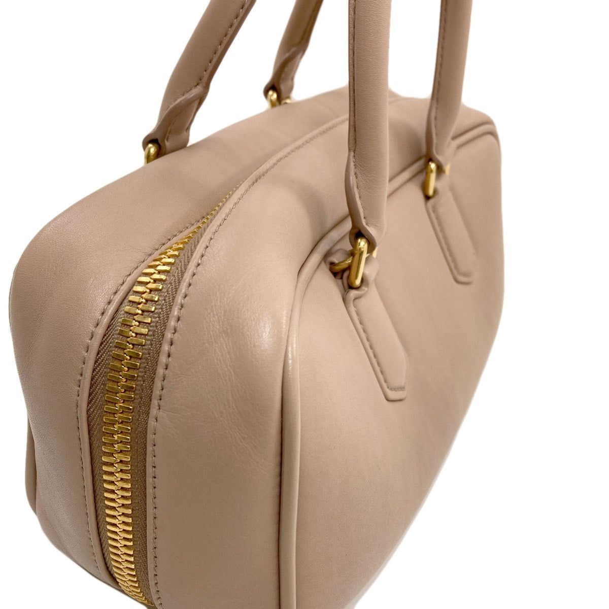 Miu Miu Beige Leather Handbag (Pre-Owned)