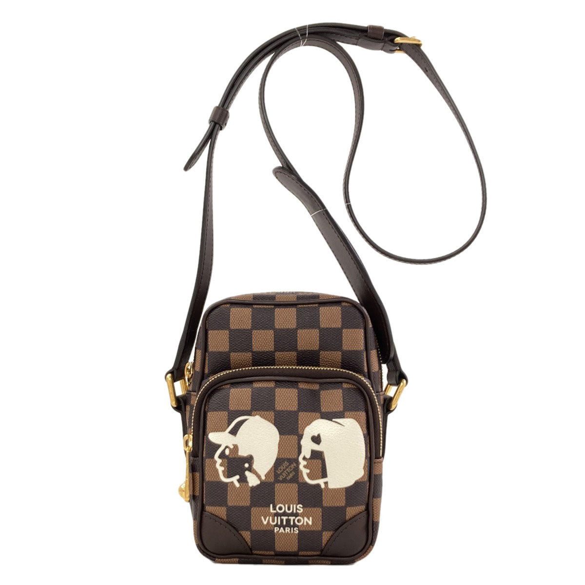 Louis Vuitton Damier Canvas Ebene Damier Canvas Shoulder Bag (Pre-Owned)