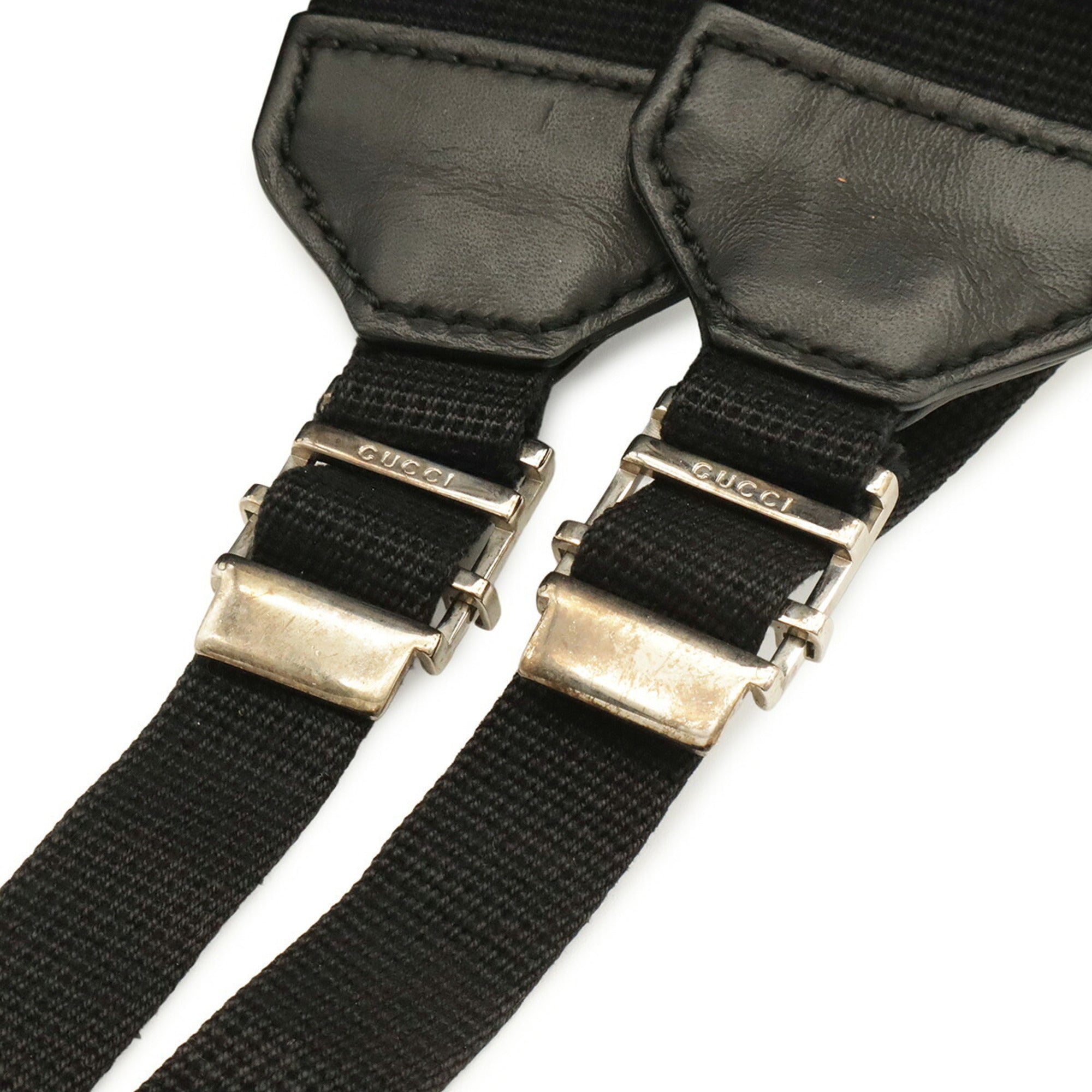 Gucci Black Rubber Leather Backpack (Pre-Owned)
