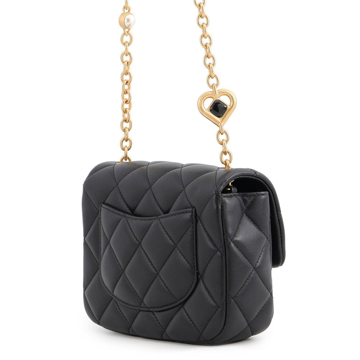 Chanel Black Leather Shoulder Bag (Pre-Owned)