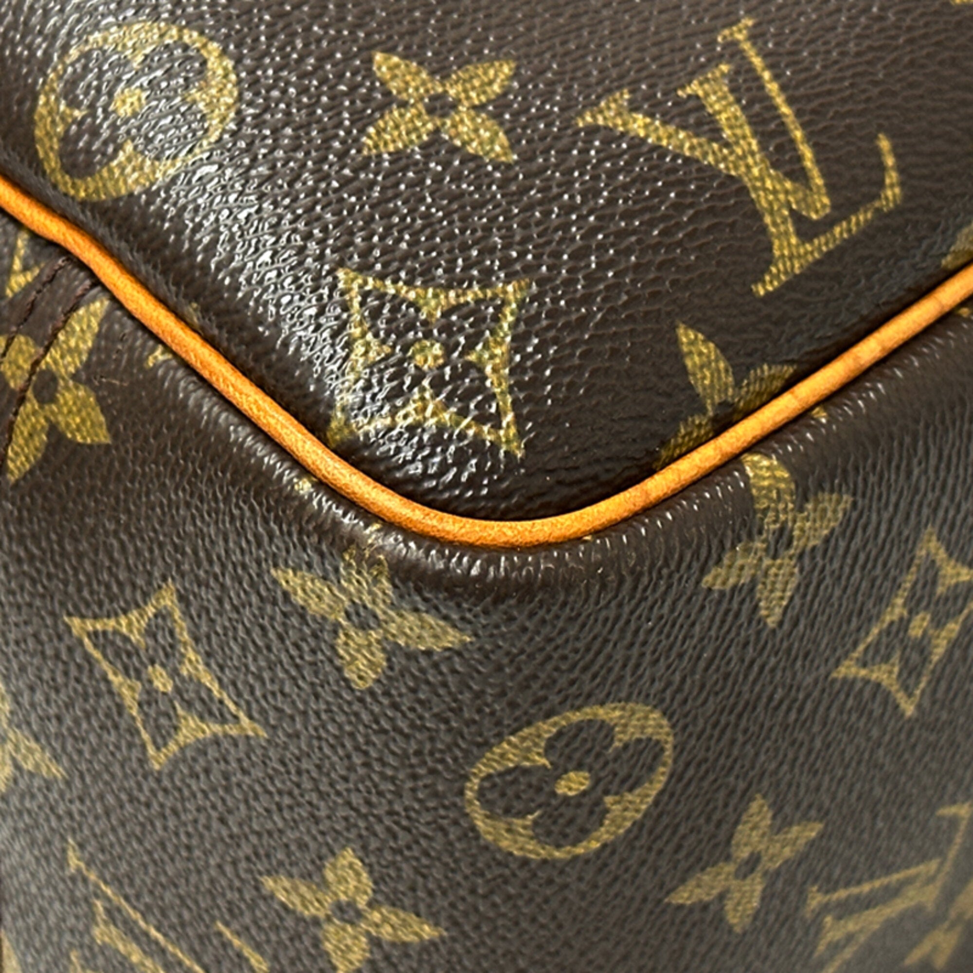 Louis Vuitton Brown Monogram Canvas Handbag (Pre-Owned)