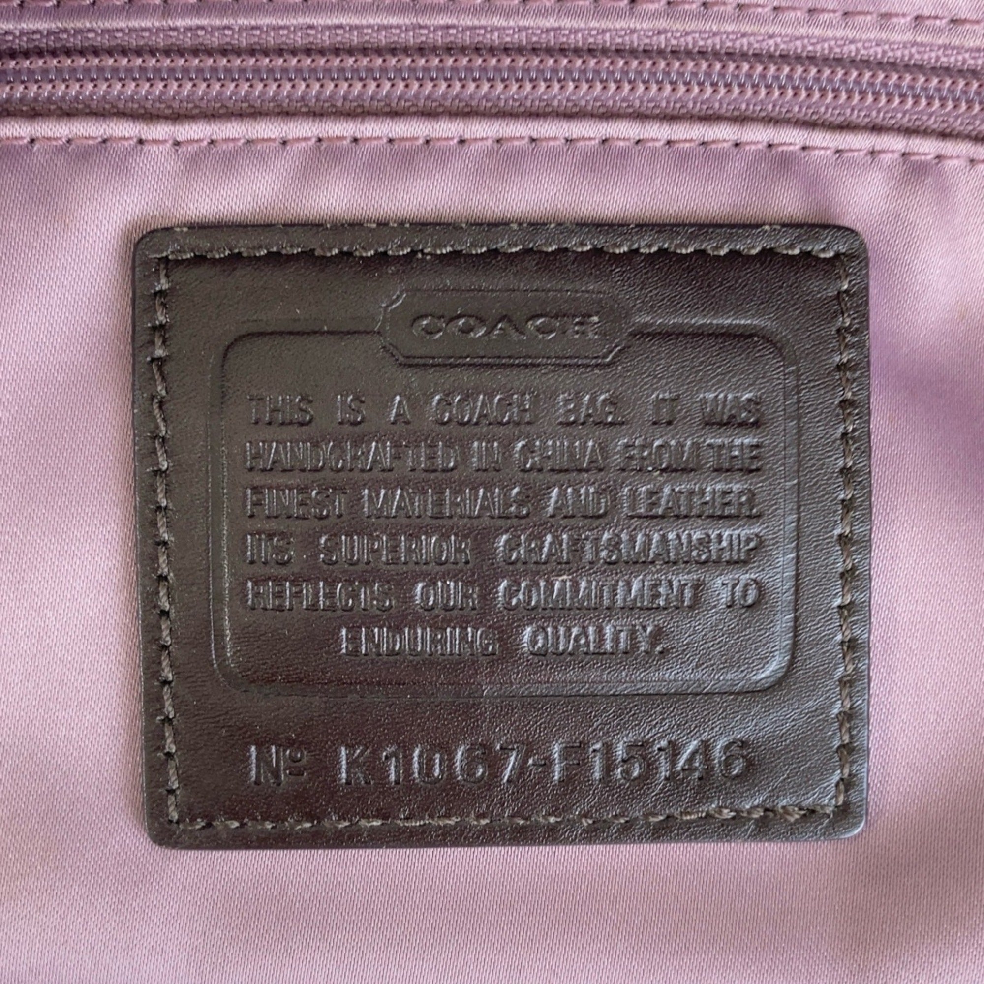 Coach Brown Canvas Shoulder Bag Tote Bag (Pre-Owned)