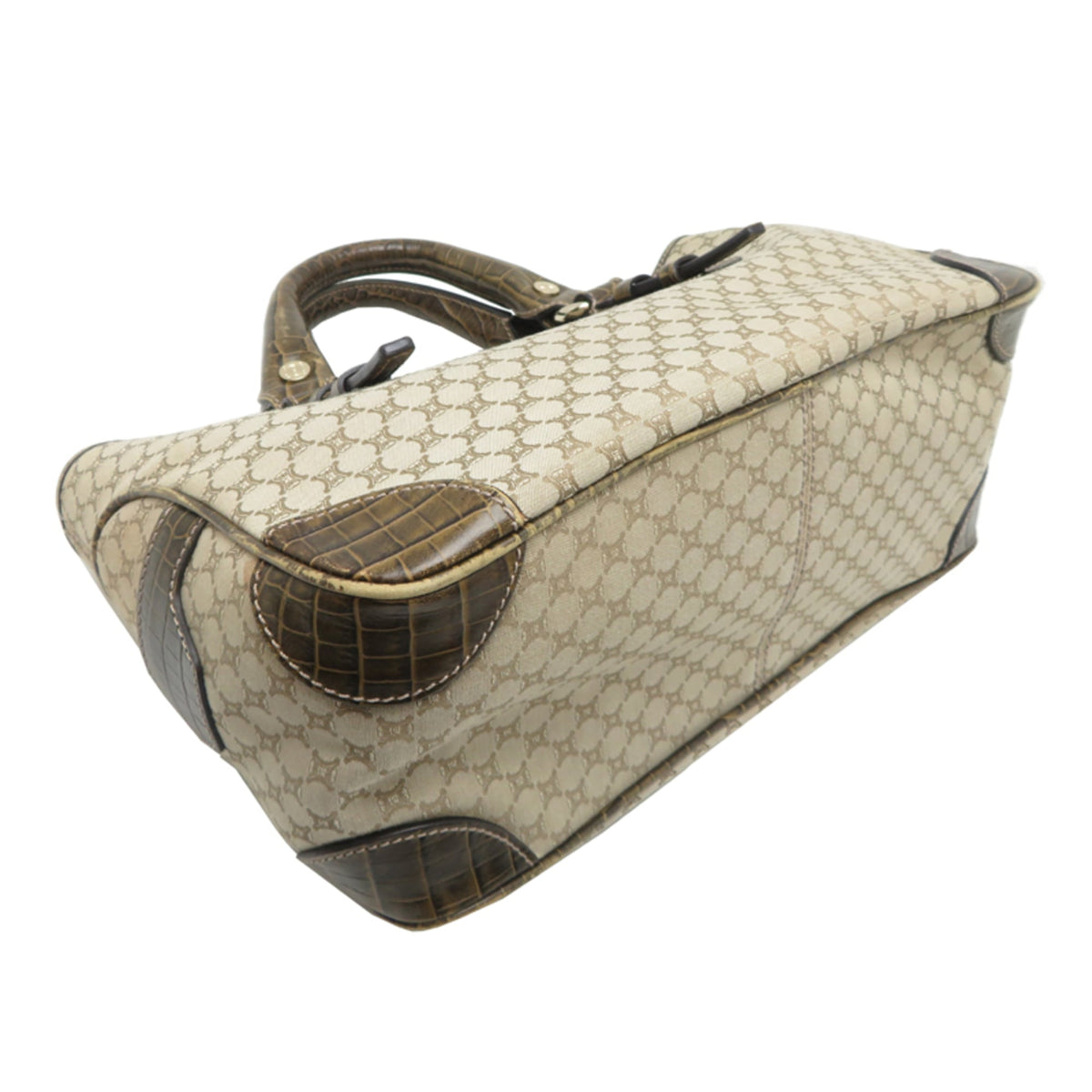 Celine Beige Canvas Leather Handbag (Pre-Owned)