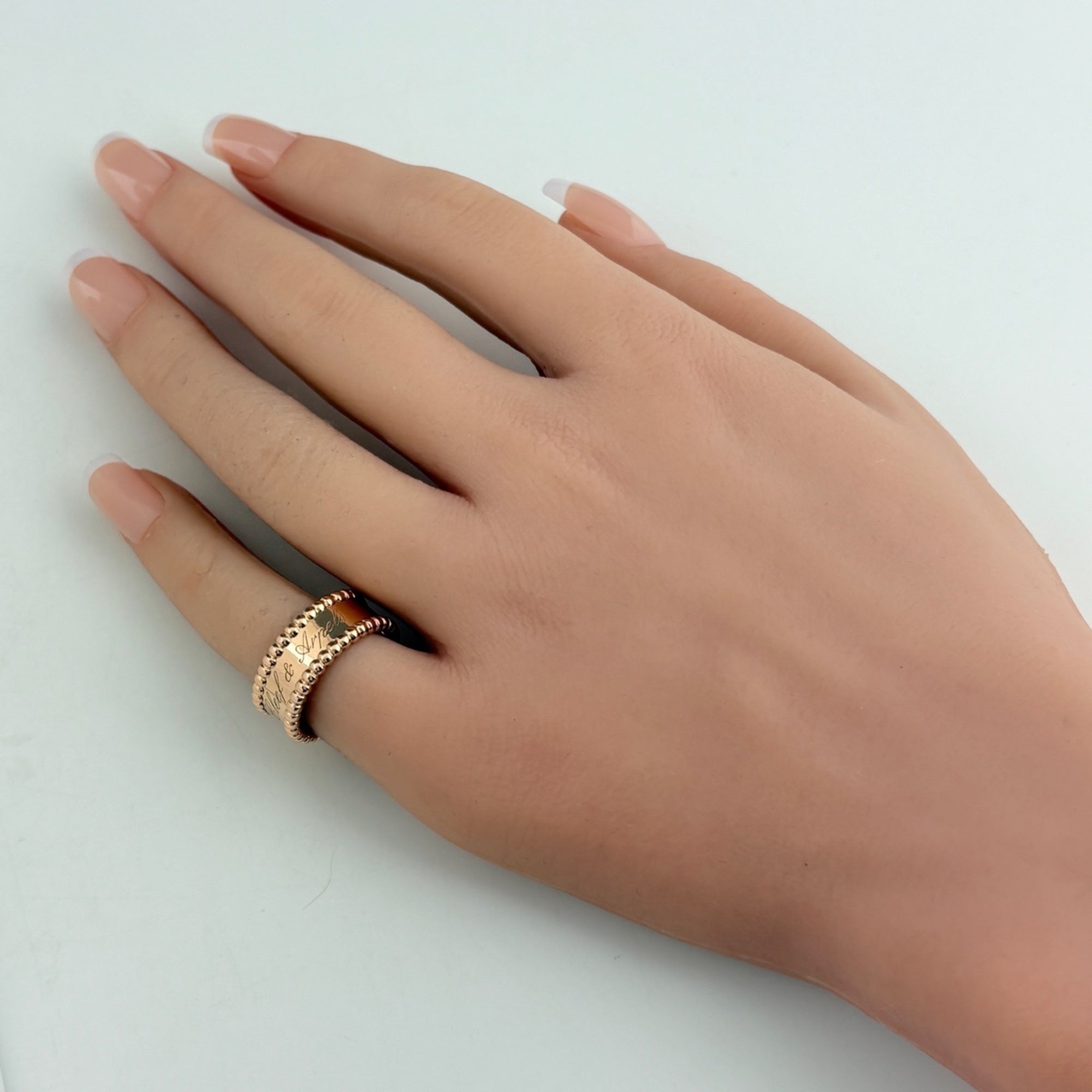 Van Cleef & Arpels Pink Gold (18K) Band Ring (Pre-Owned)