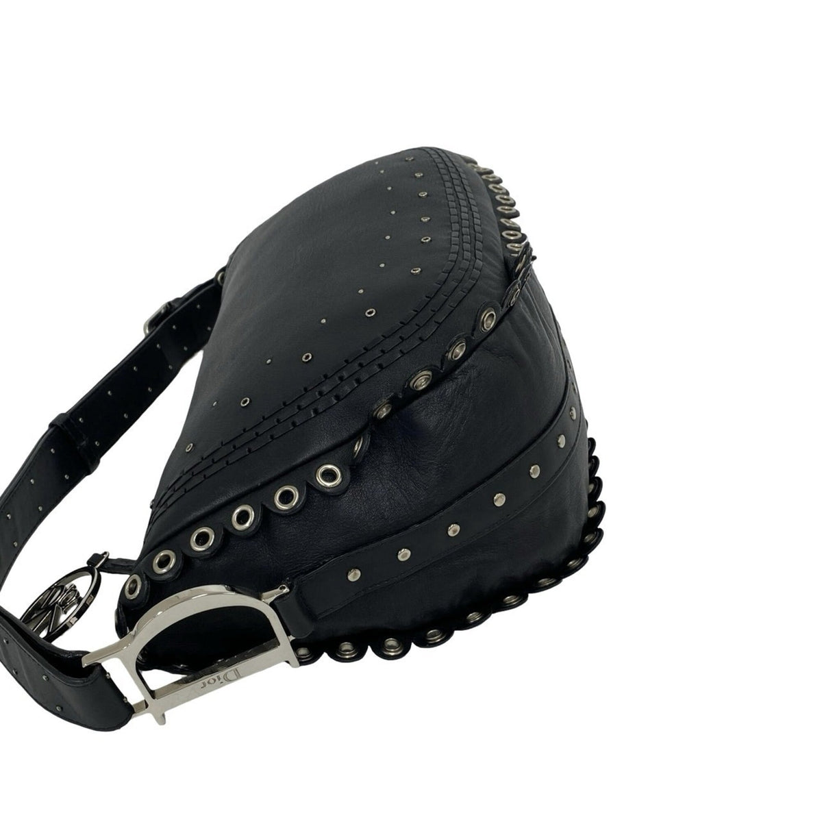 Christian Dior Black Leather Shoulder Bag (Pre-Owned)