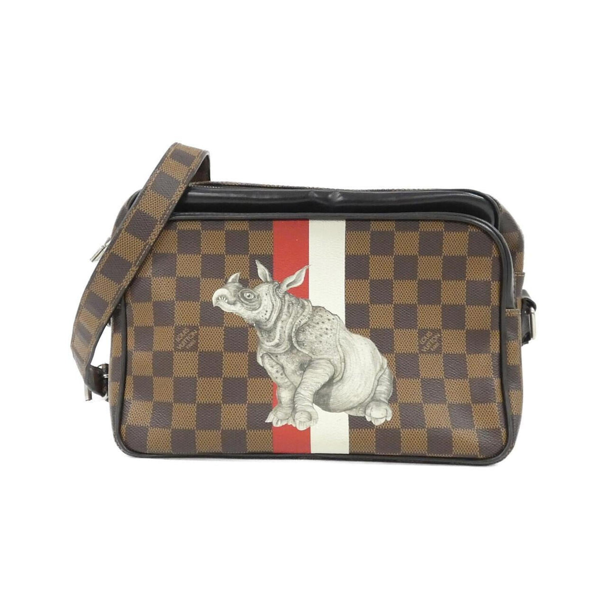 Louis Vuitton Ebene Coated Canvas Shoulder Bag (Pre-Owned)