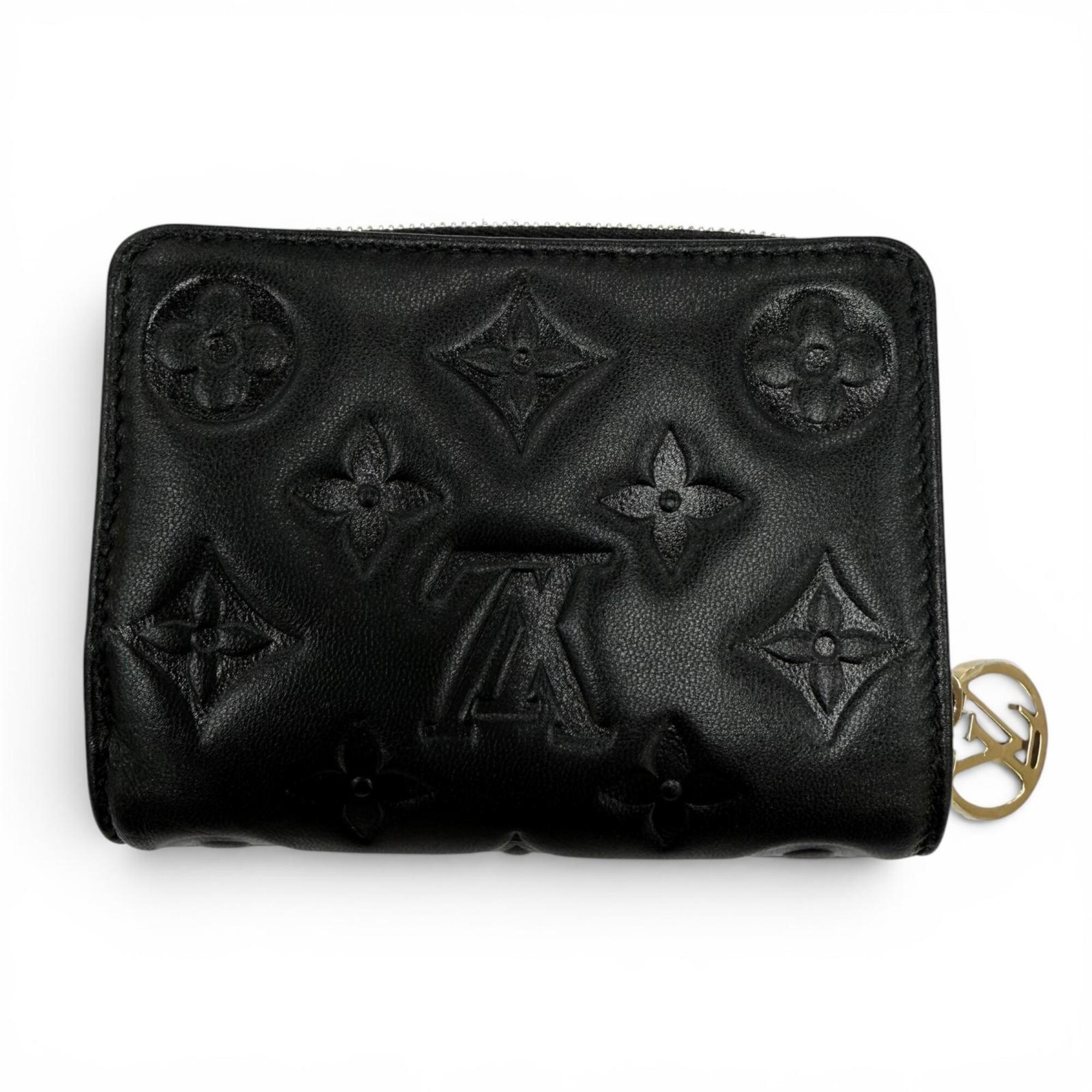 Louis Vuitton Black Leather Wallet (Bi-Fold) (Pre-Owned)