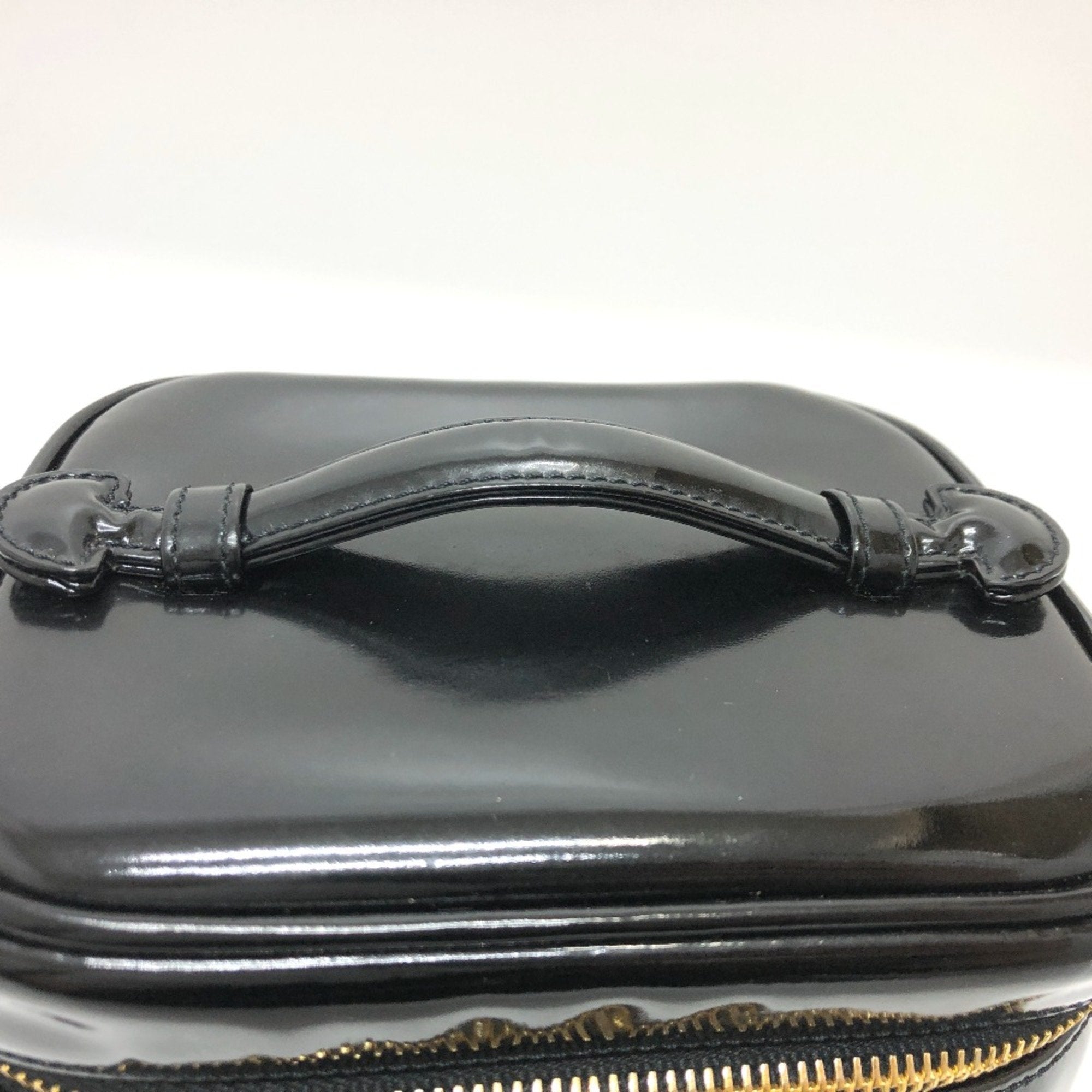 Chanel Black Patent Leather Handbag (Pre-Owned)