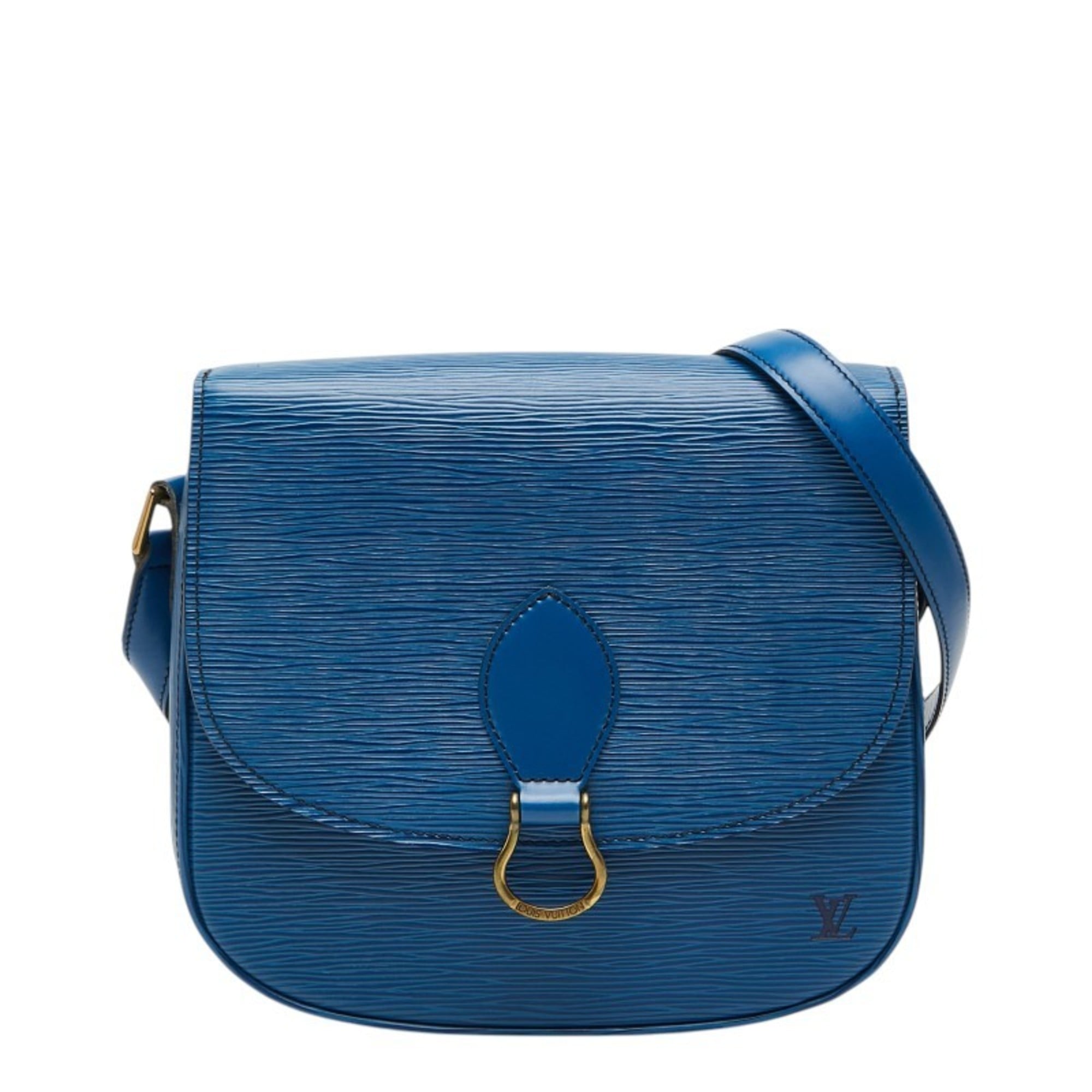 Louis Vuitton Epi Toledo Blue Leather Shoulder Bag (Pre-Owned)