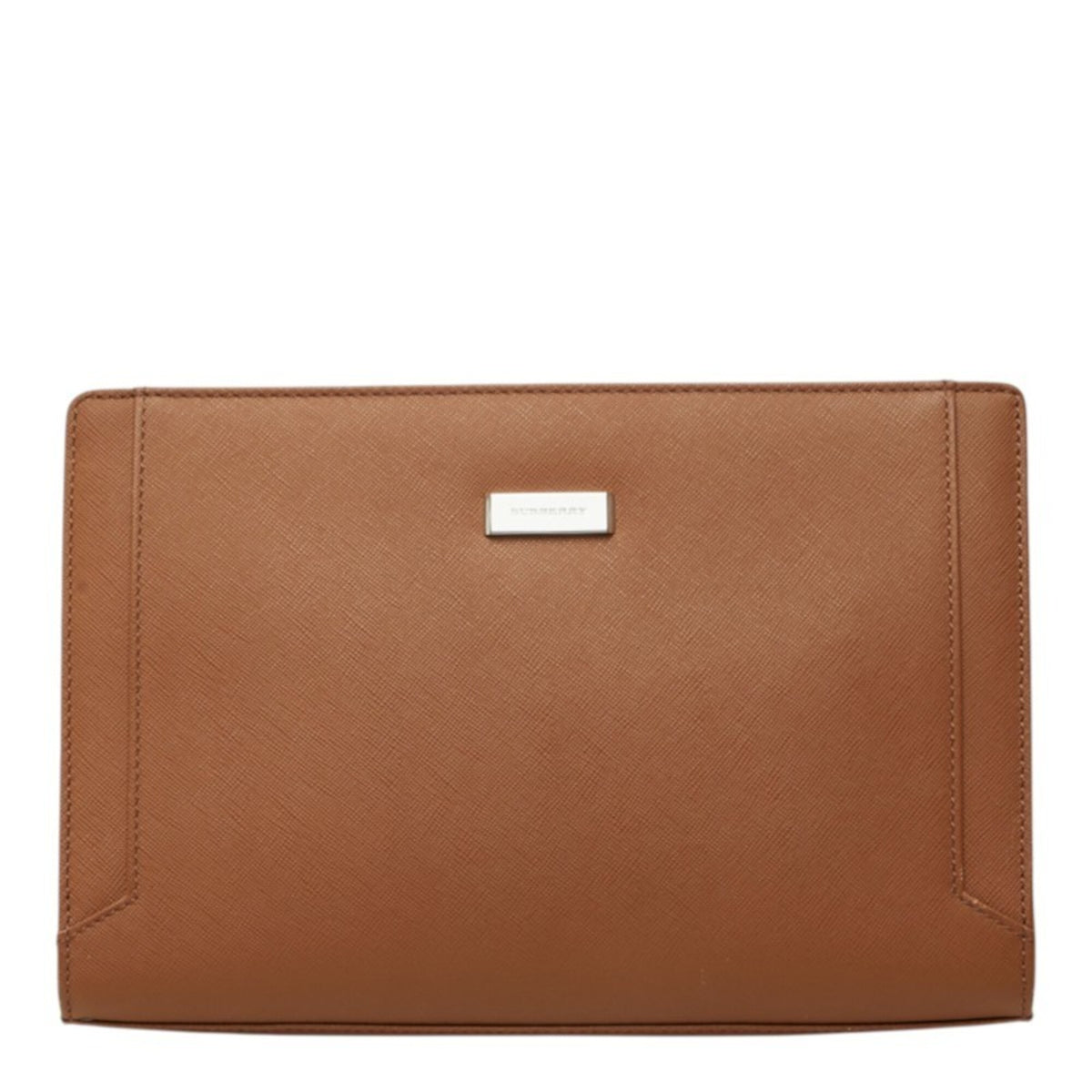 Burberry Brown Leather Clutch Bag (Pre-Owned)