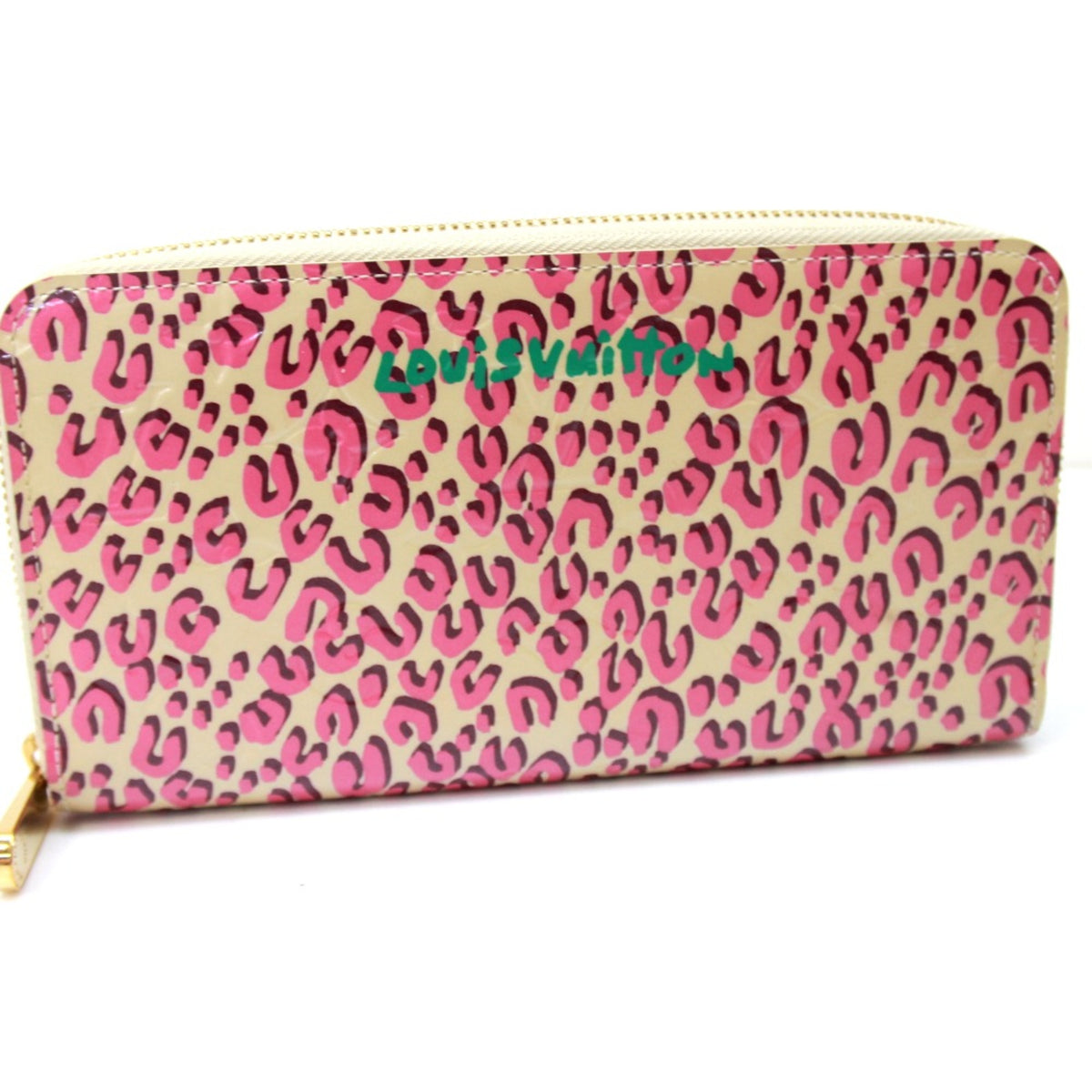 Louis Vuitton Pink Leather Long Wallet (Bi-Fold) (Pre-Owned)