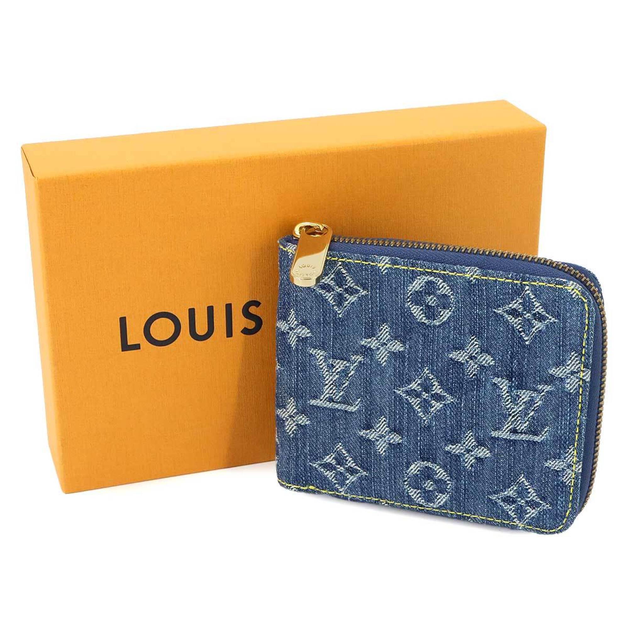 Louis Vuitton Blue Monogram Monogram Denim Canvas Wallet (Bi-Fold) (Pre-Owned)